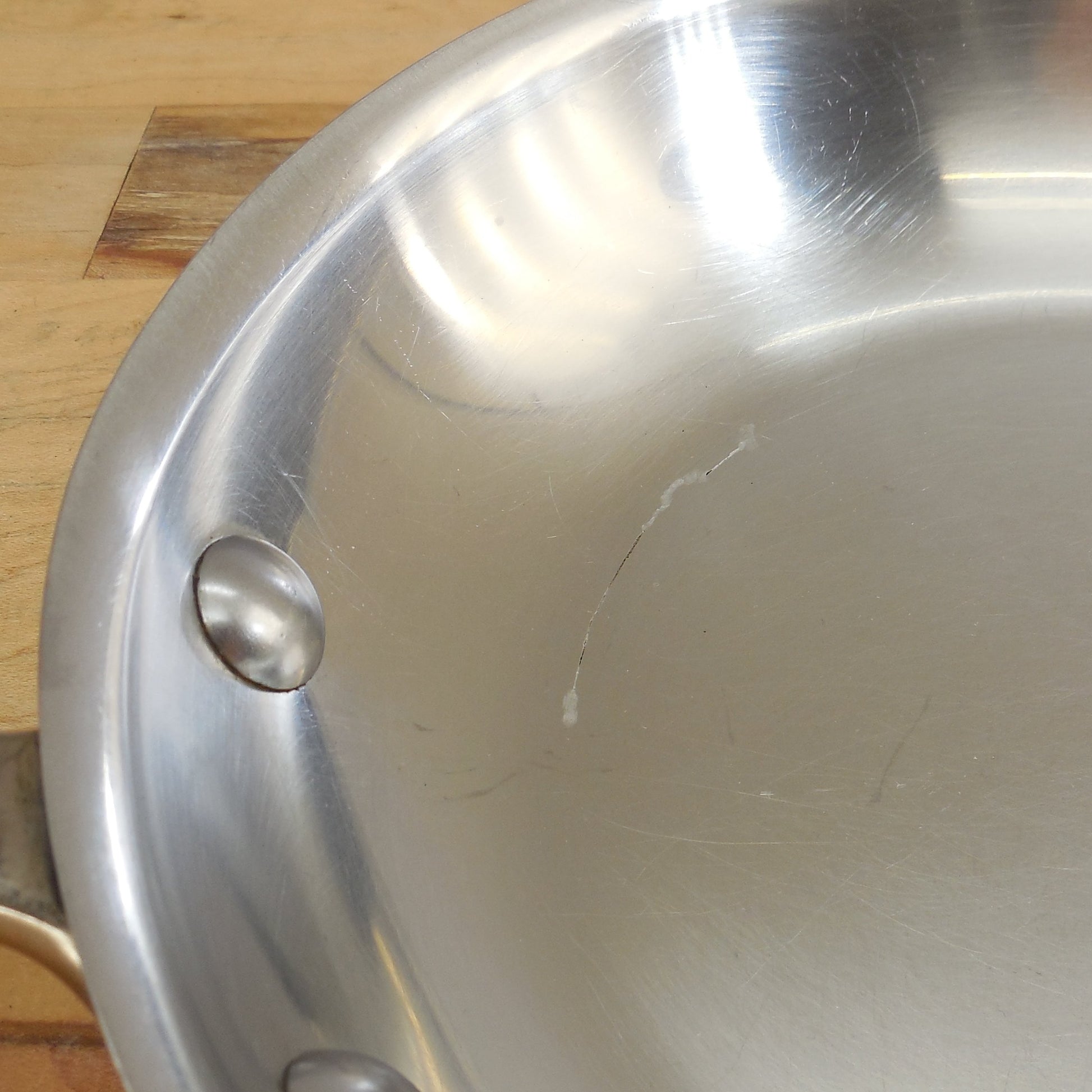 All-Clad LTD 7.5" Fray Pan Skillet Stainless Anodized Cleaned Scratch