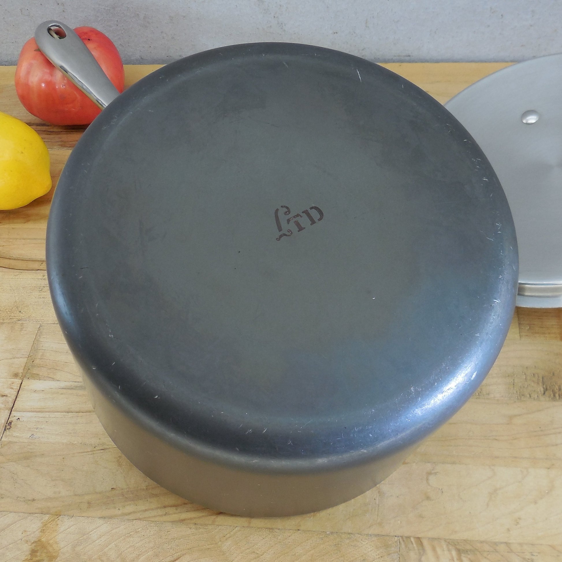 All-Clad LTD Hard Anodized Stainless 3 Quart Saucepan & Lid Cleaned Polished