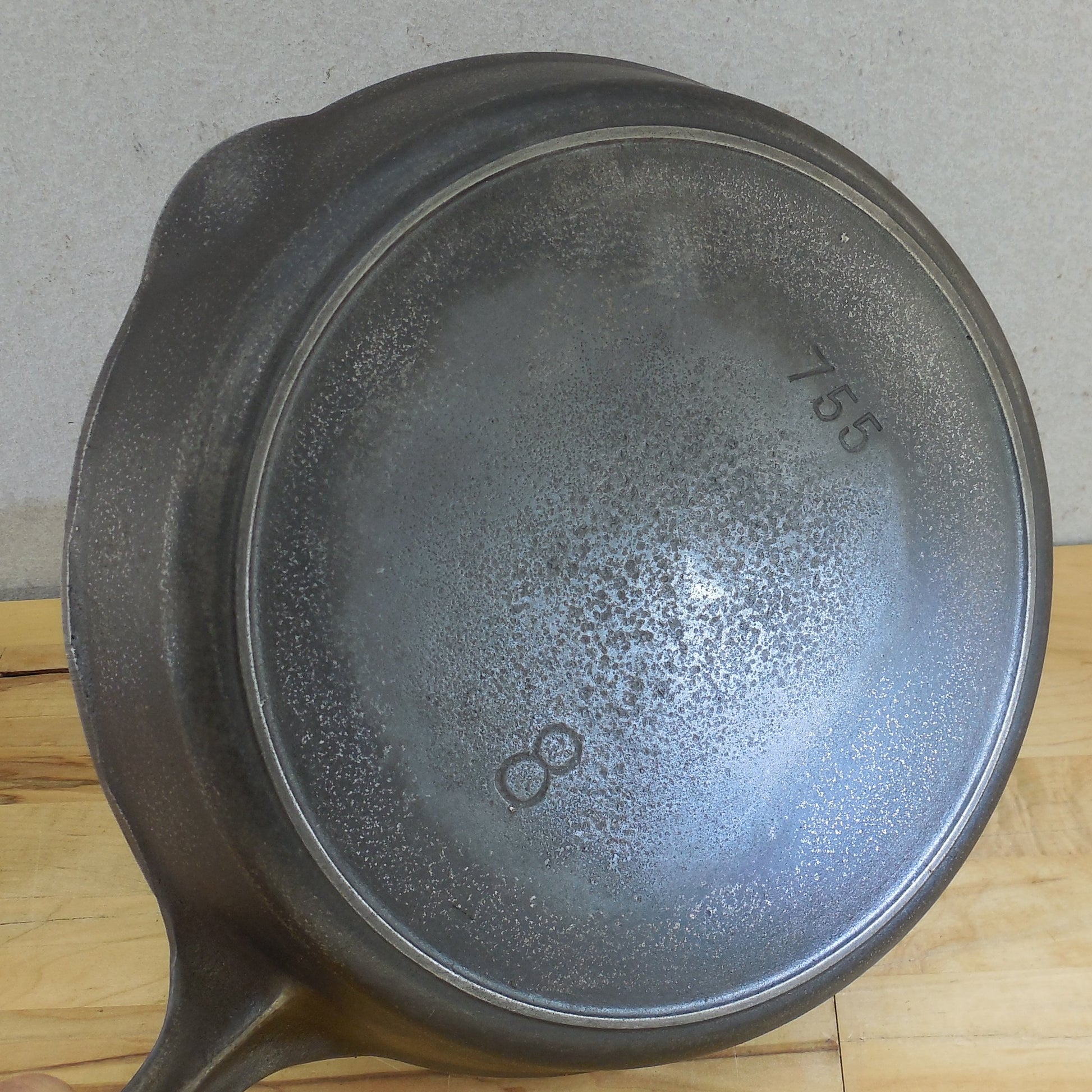 Griswold Iron Mountain #8 Cast Iron Skillet 755 Heat Ring Unbranded