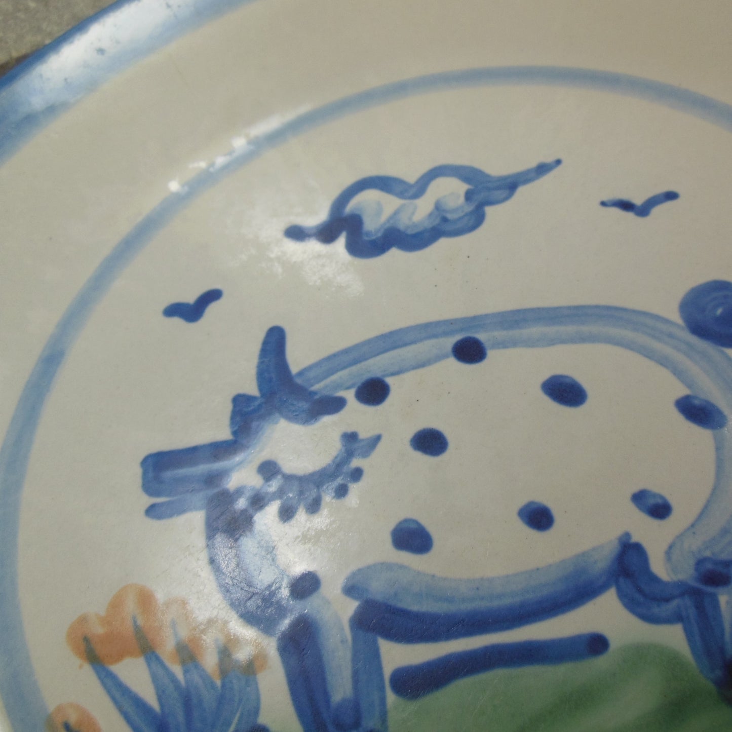 M.A. Hadley Pottery 4 Set Dinner Plates 11" Cow Pig Lamb Horse - Discounted