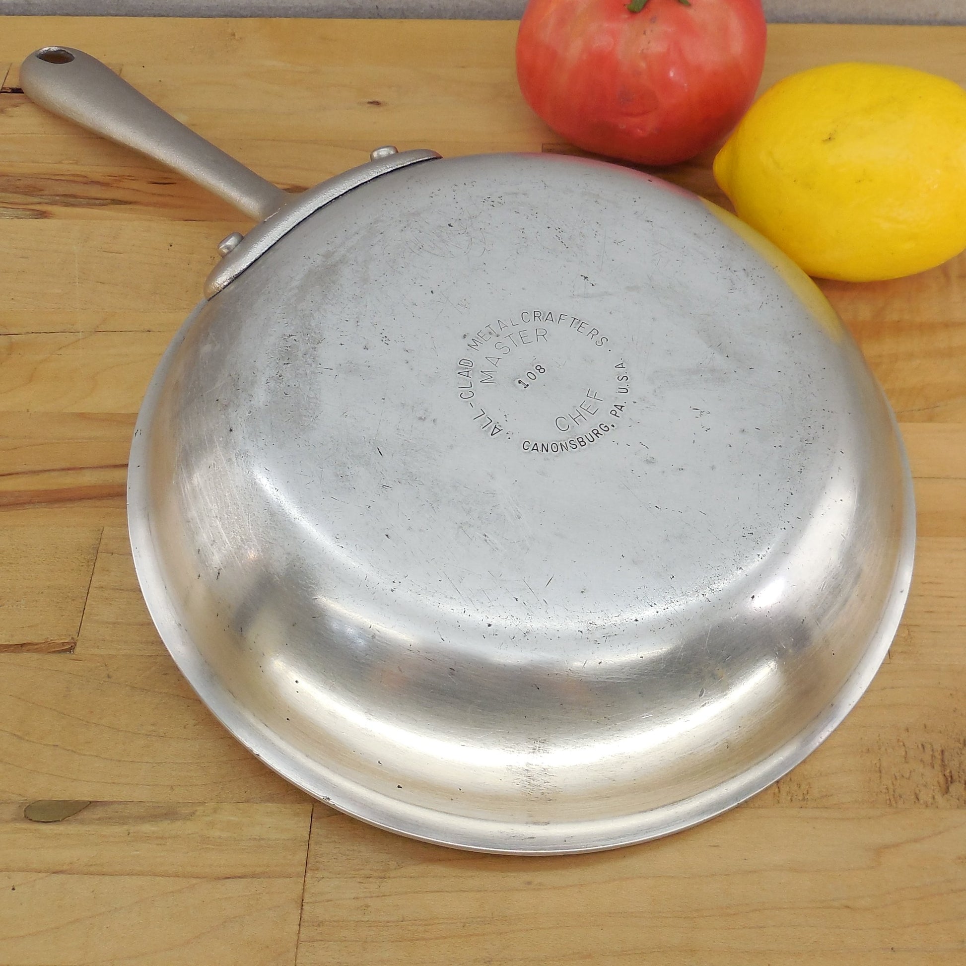 All-Clad Metalcrafters USA 108 Master Chef 8" Stainless Fry Pan Skillet Used
