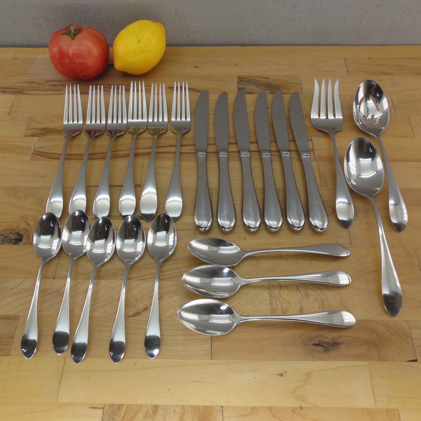 Gorham Meredith Stainless Flatware Partial Set 23 Pieces