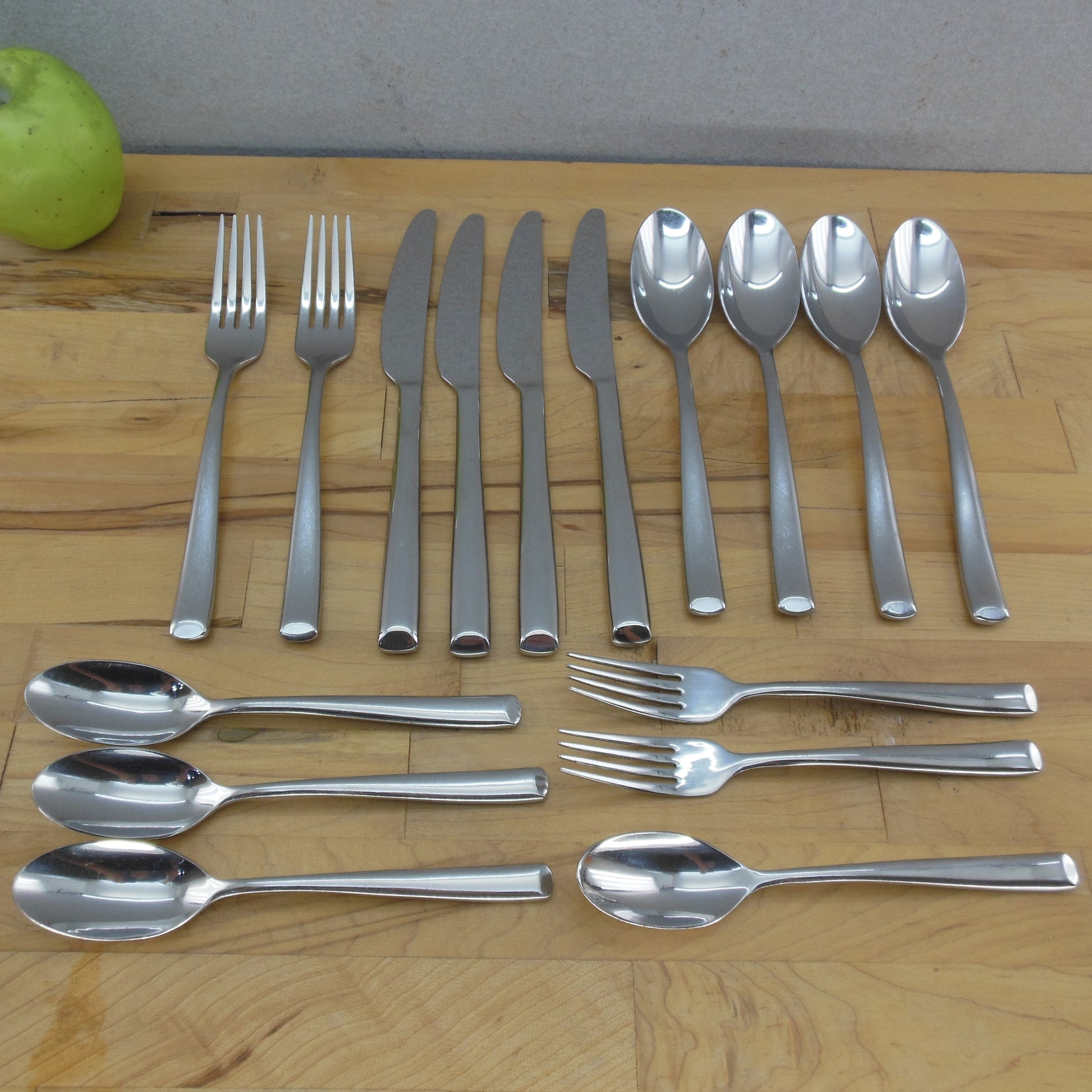 Mikasa Addison Stainless Flatware 26 Piece Lot Fork Spoon Knife