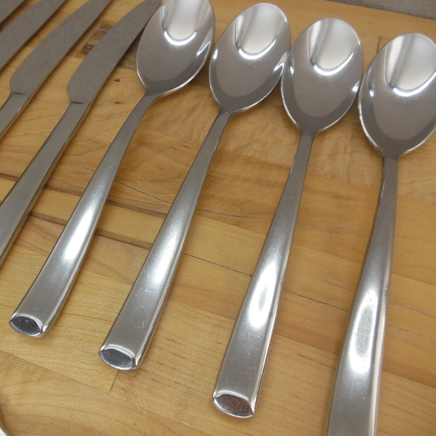 Mikasa Addison Stainless Flatware 26 Piece Lot Fork Spoon Knife Used