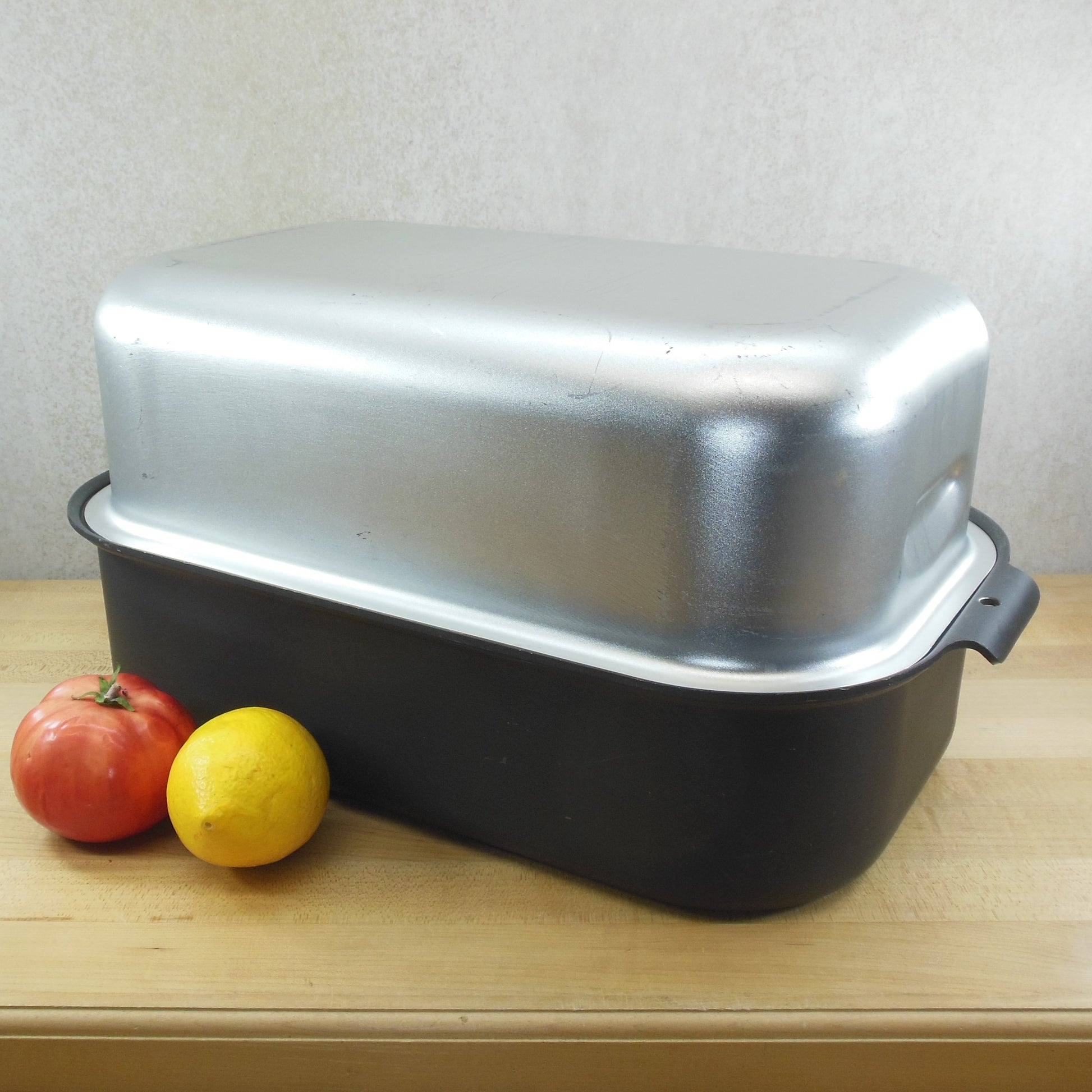 West Bend Miracle Maid Dome Lid Turkey Roaster Pan - Anodized