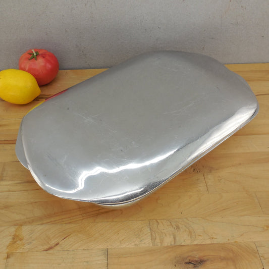Nambe #17 Metal Alloy Covered Baking Casserole Long Dish Pan