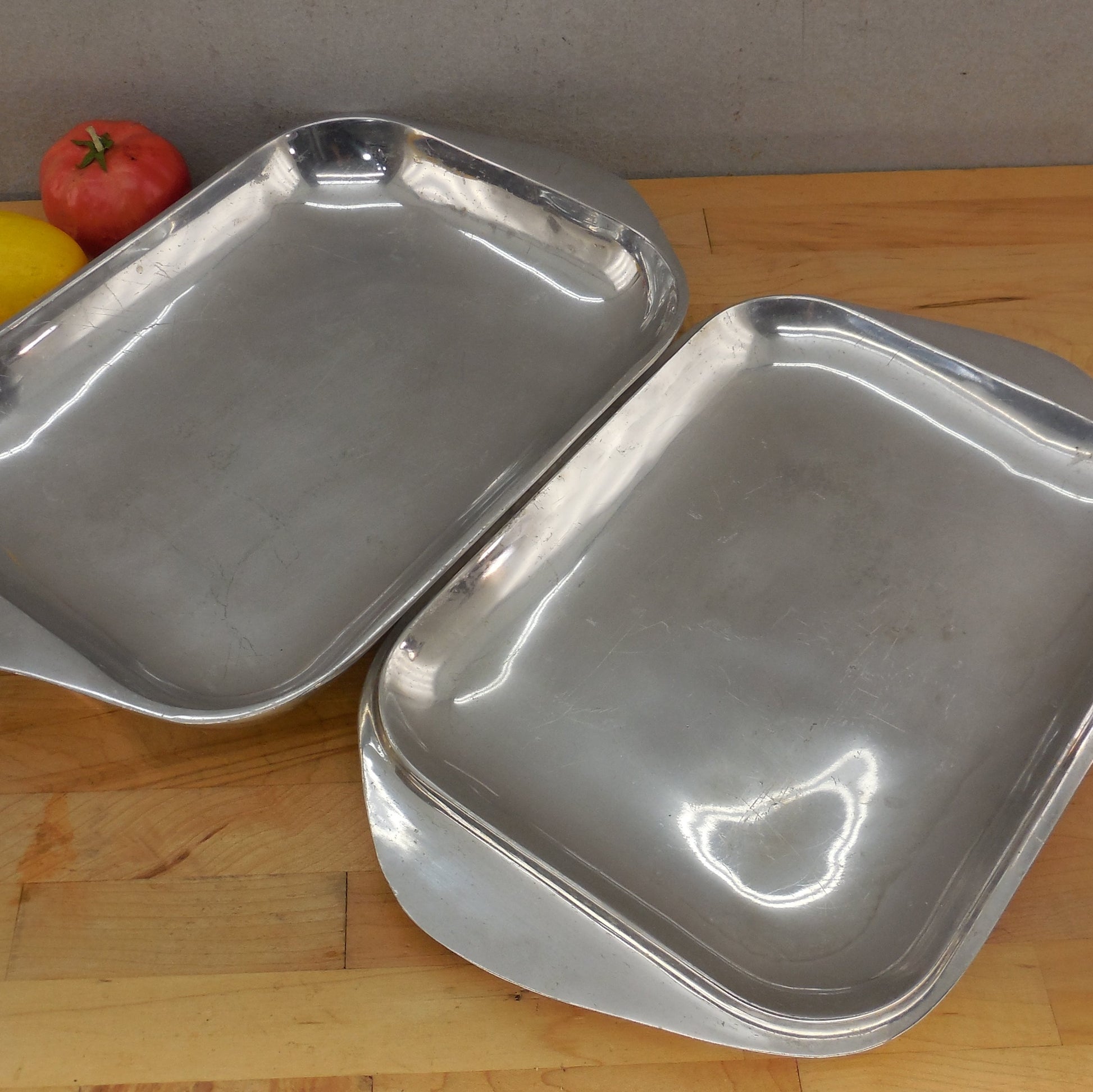 Nambe #17 Metal Alloy Covered Baking Casserole Long Dish Pan 2 Piece