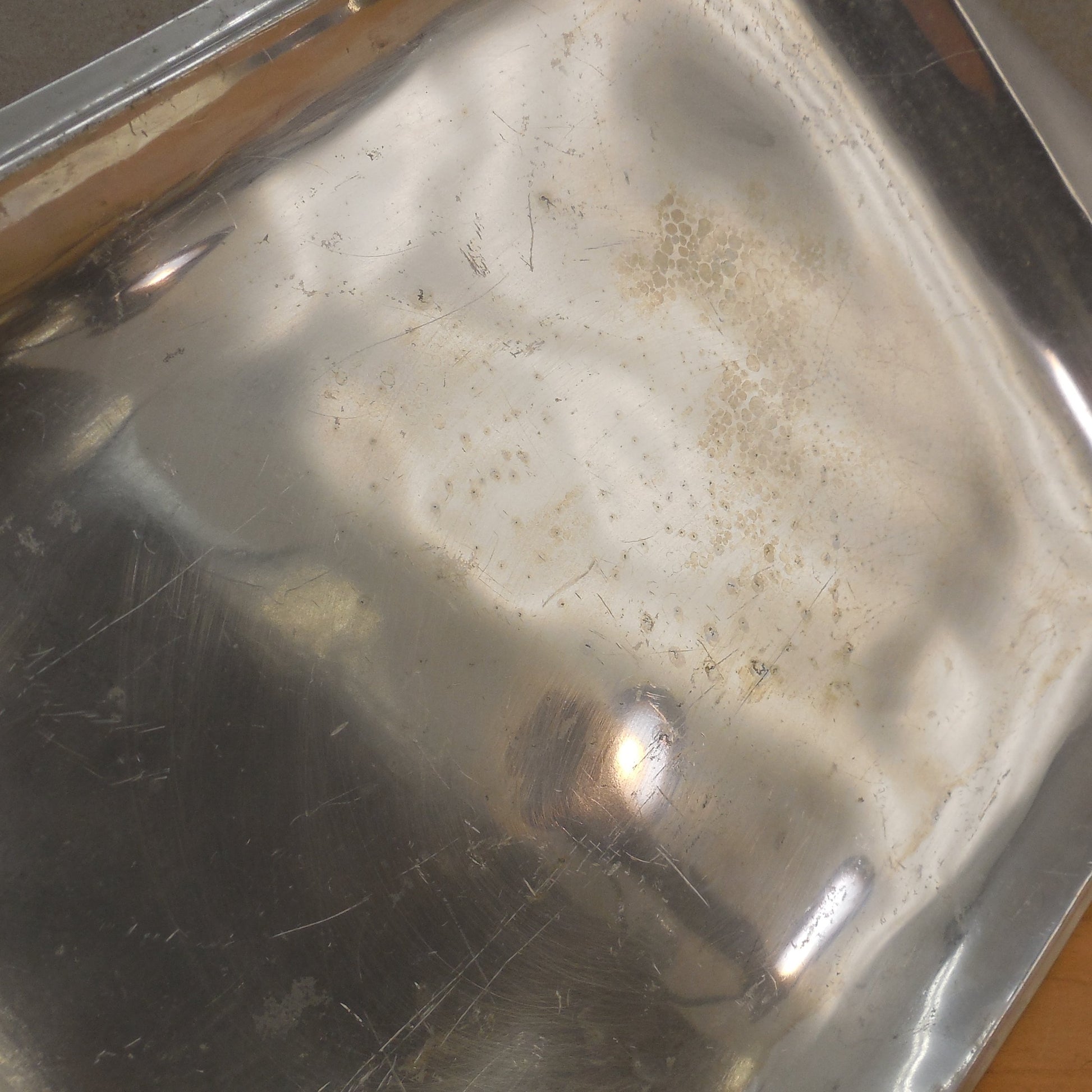 Nambe #17 Metal Alloy Covered Baking Casserole Long Dish Pan Cleaned