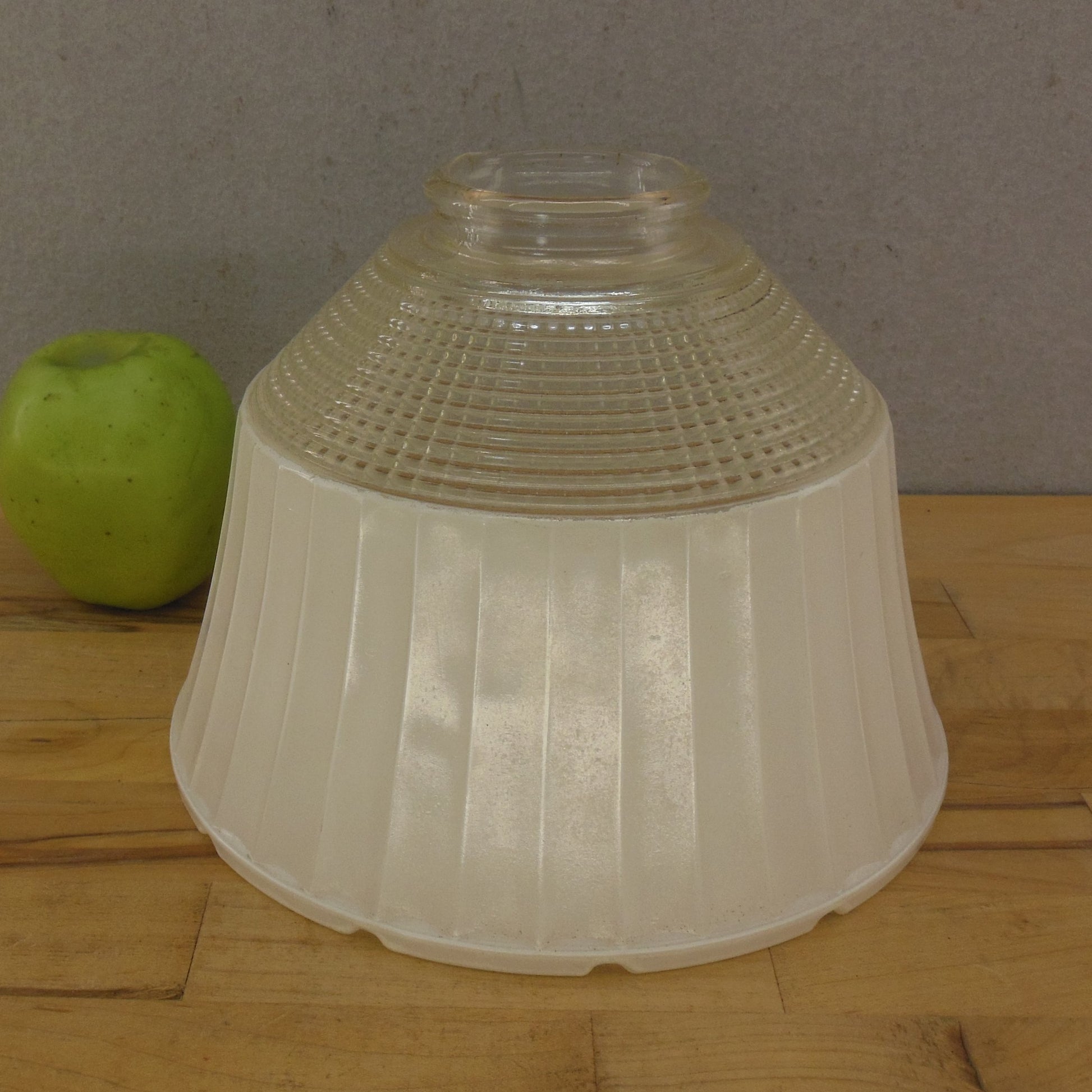 National Home Lamp Council Glass Prismatic Torchiere Light Lamp Shade 954