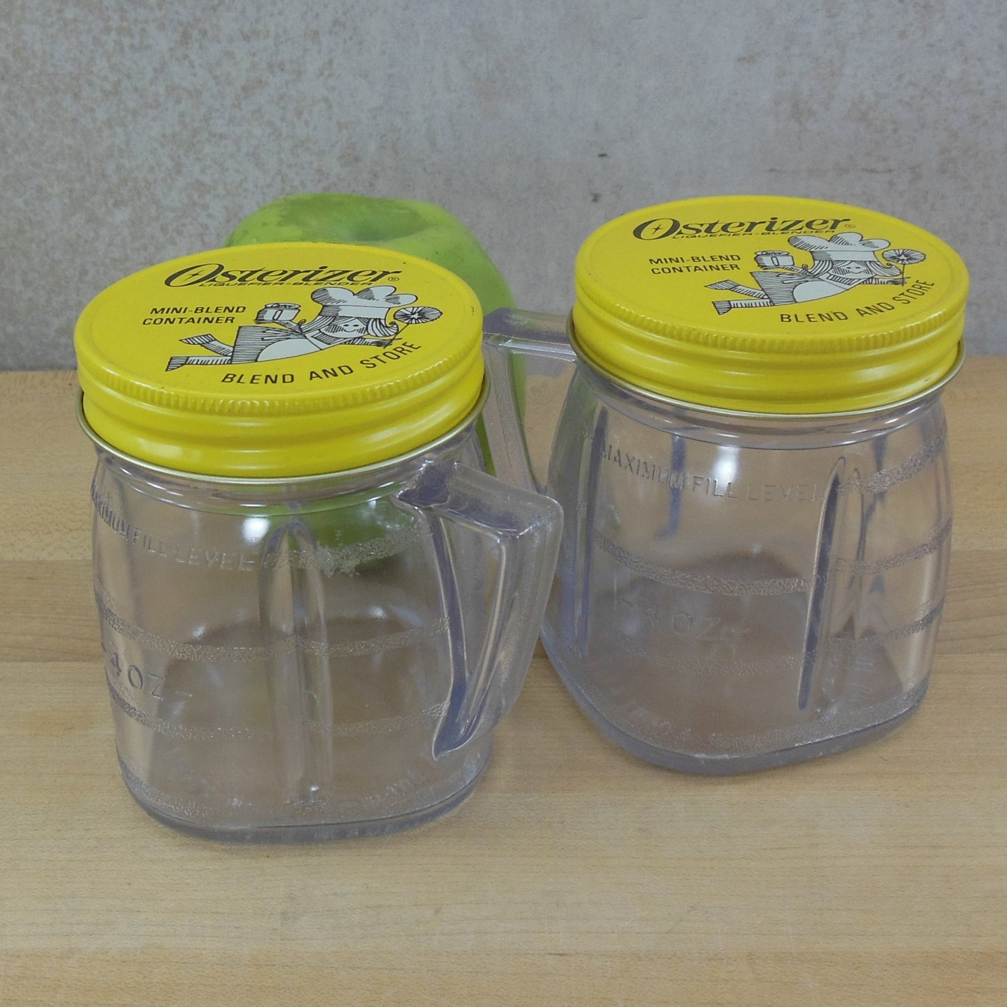 Oster Osterizer Blender Mini-Blend Container Pair vintage