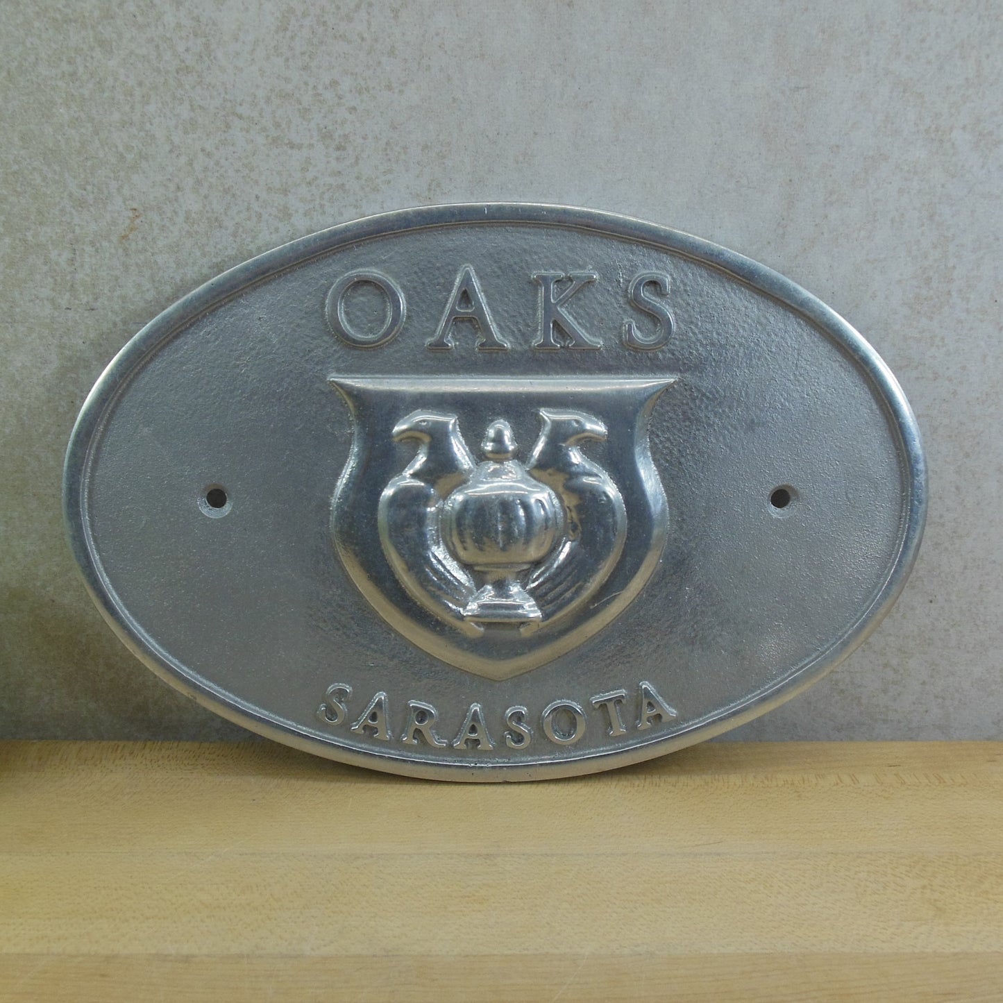 The Oaks Club Osprey Sarasota FL Aluminum Plaque Sign License Tag