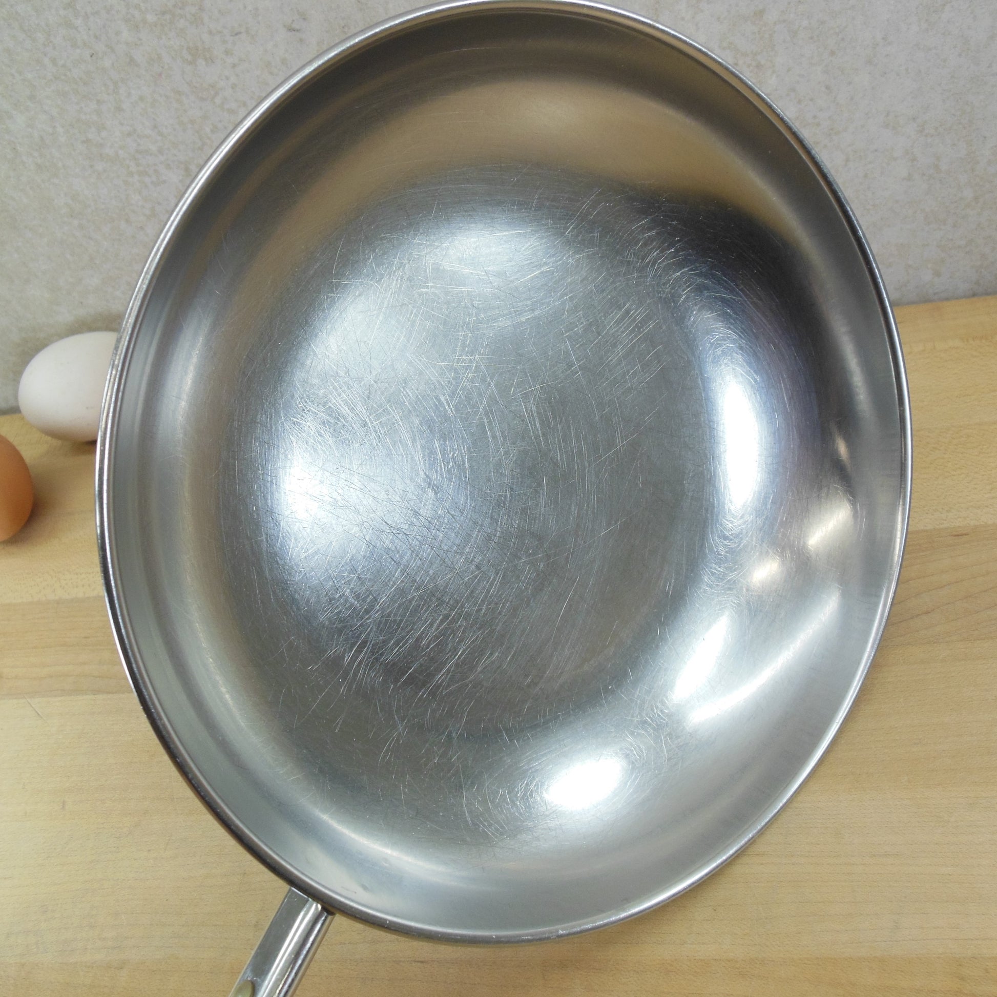 Revere Ware USA 8" Omelet Pan Stainless Steel Copper Clad used