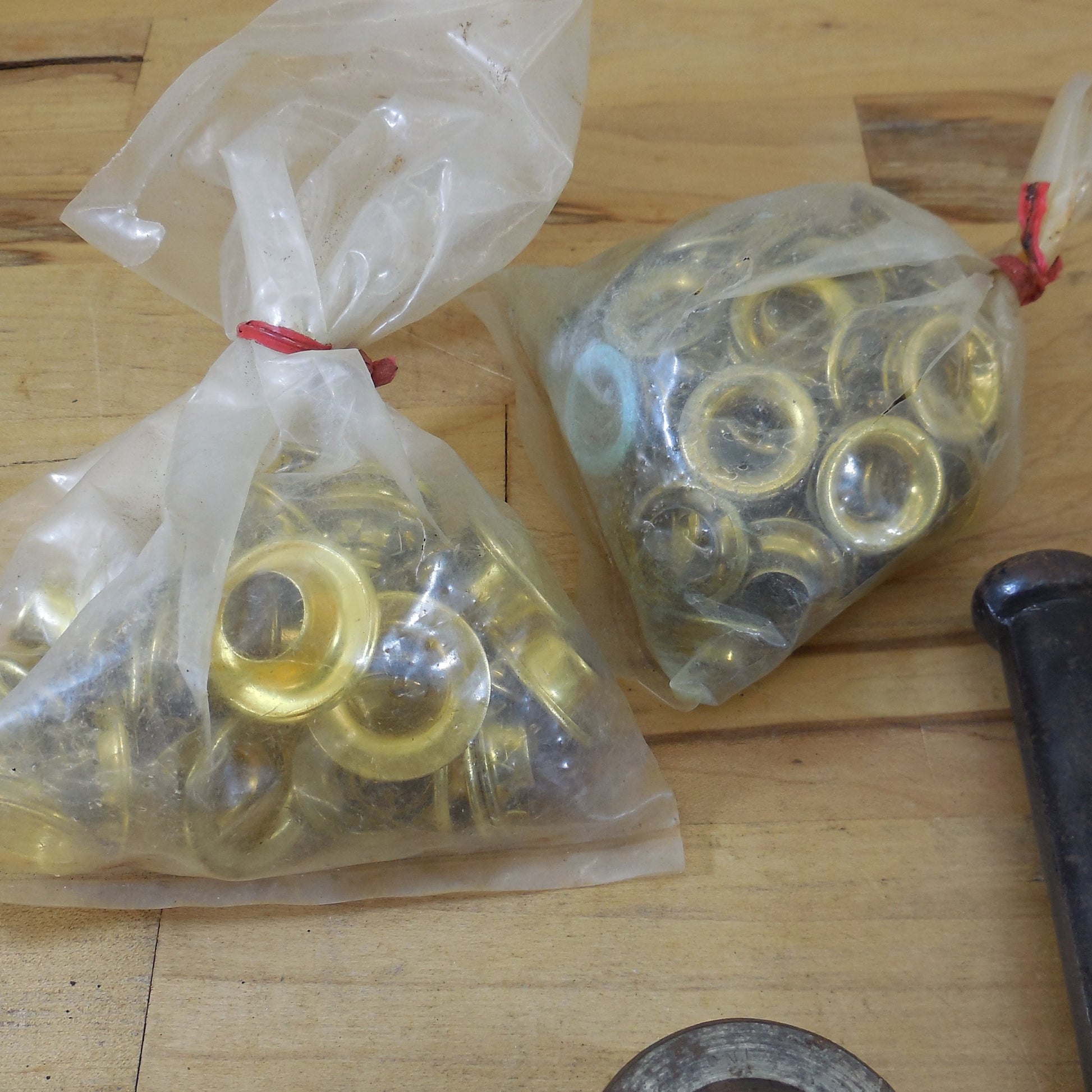 C.S. Osborne #217 216-1/2 #3 Grommet Setting Die & Central Tools USA 3/8" Lot Vintage