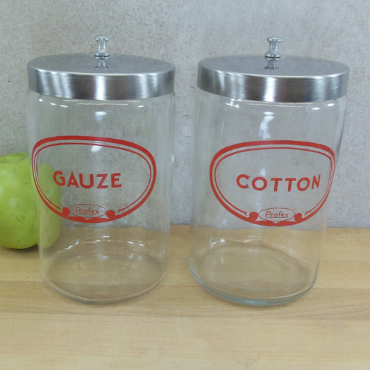 Profex Gauze Cotton Red Label Medical Glass Jars Containers
