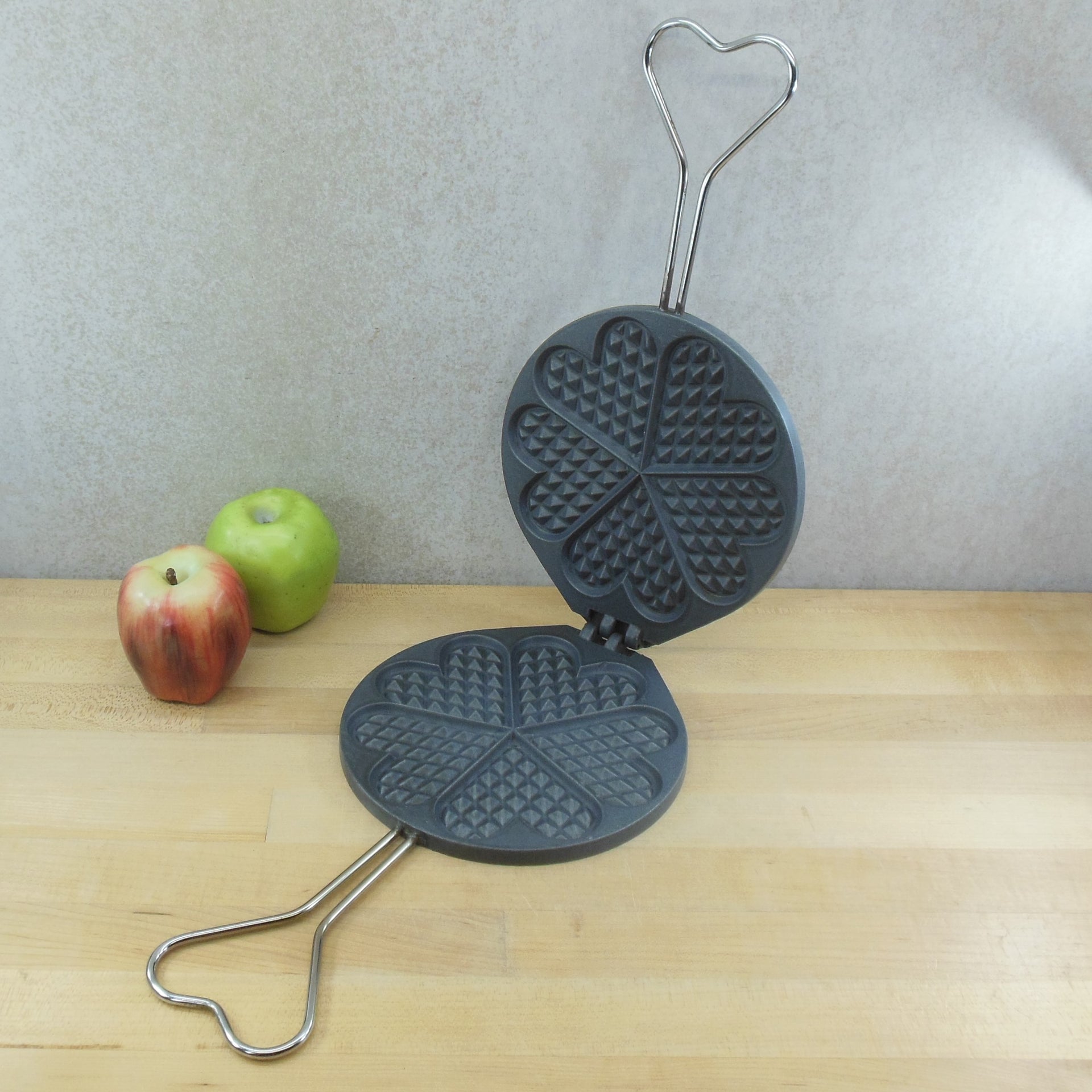 Heart Waffle Baking Pan For Gas Waffle Maker Double Sided - Temu