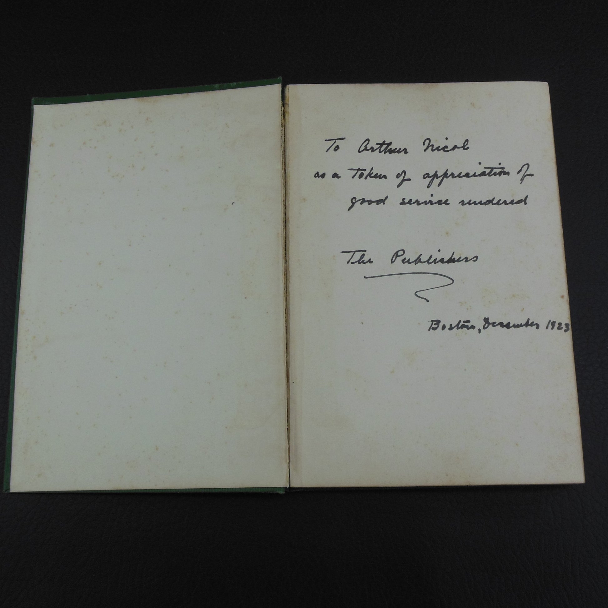 Swami Paramananda Book Publisher Signed - The Vigil 1923 Poems Arthur Nicol