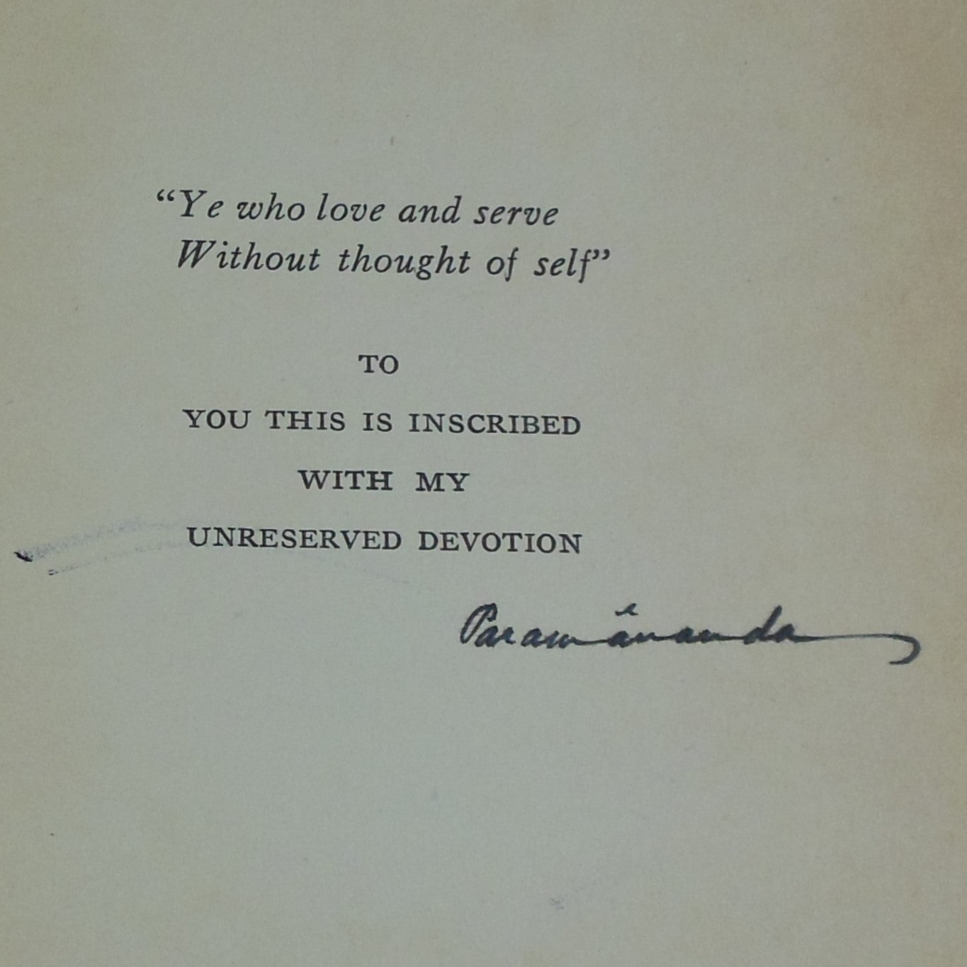 Swami Paramananda Signed Book - Rhythm Of Life Series 3 1925 autograph