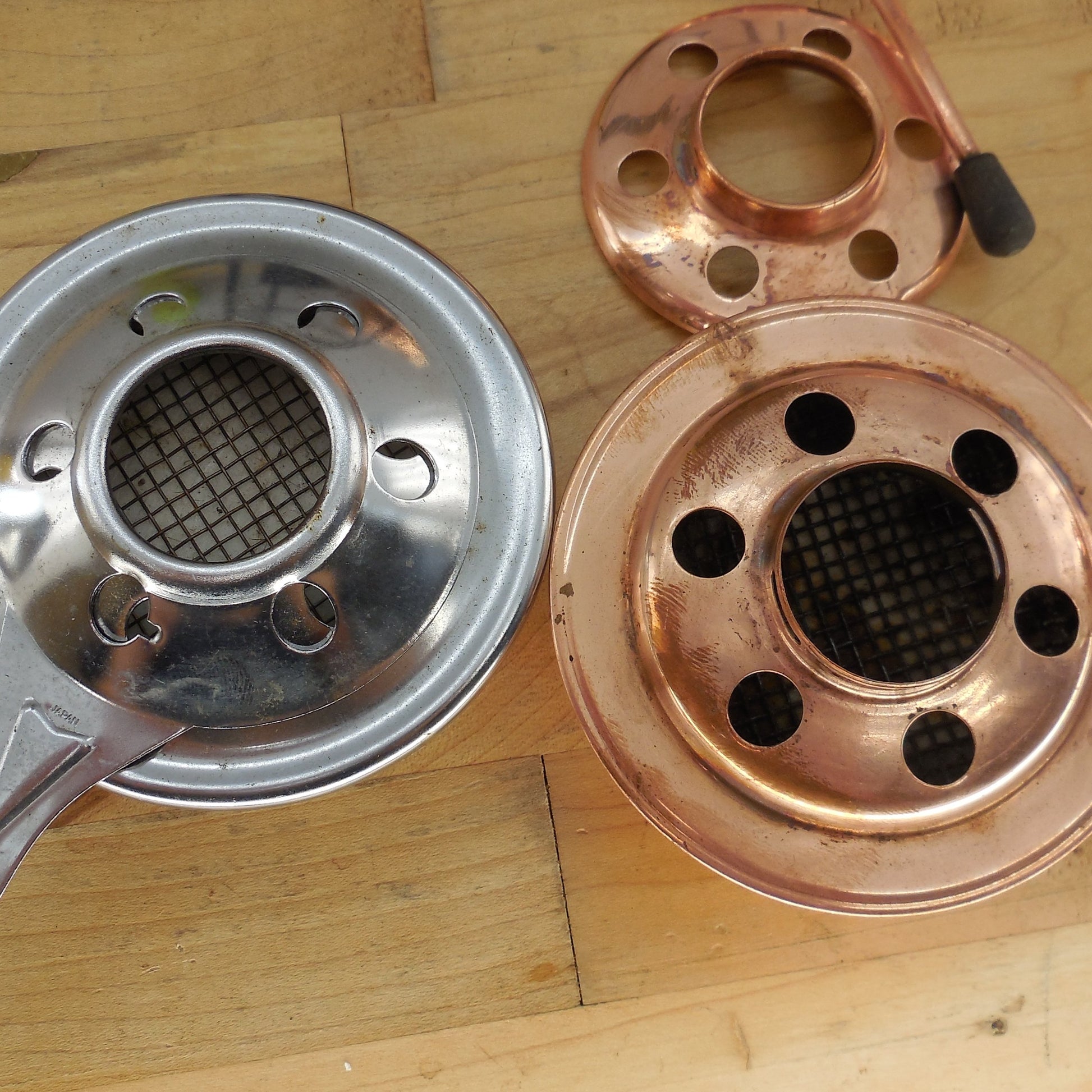 Perk Swiss Made Copper Stainless Fondue Pot Set Used