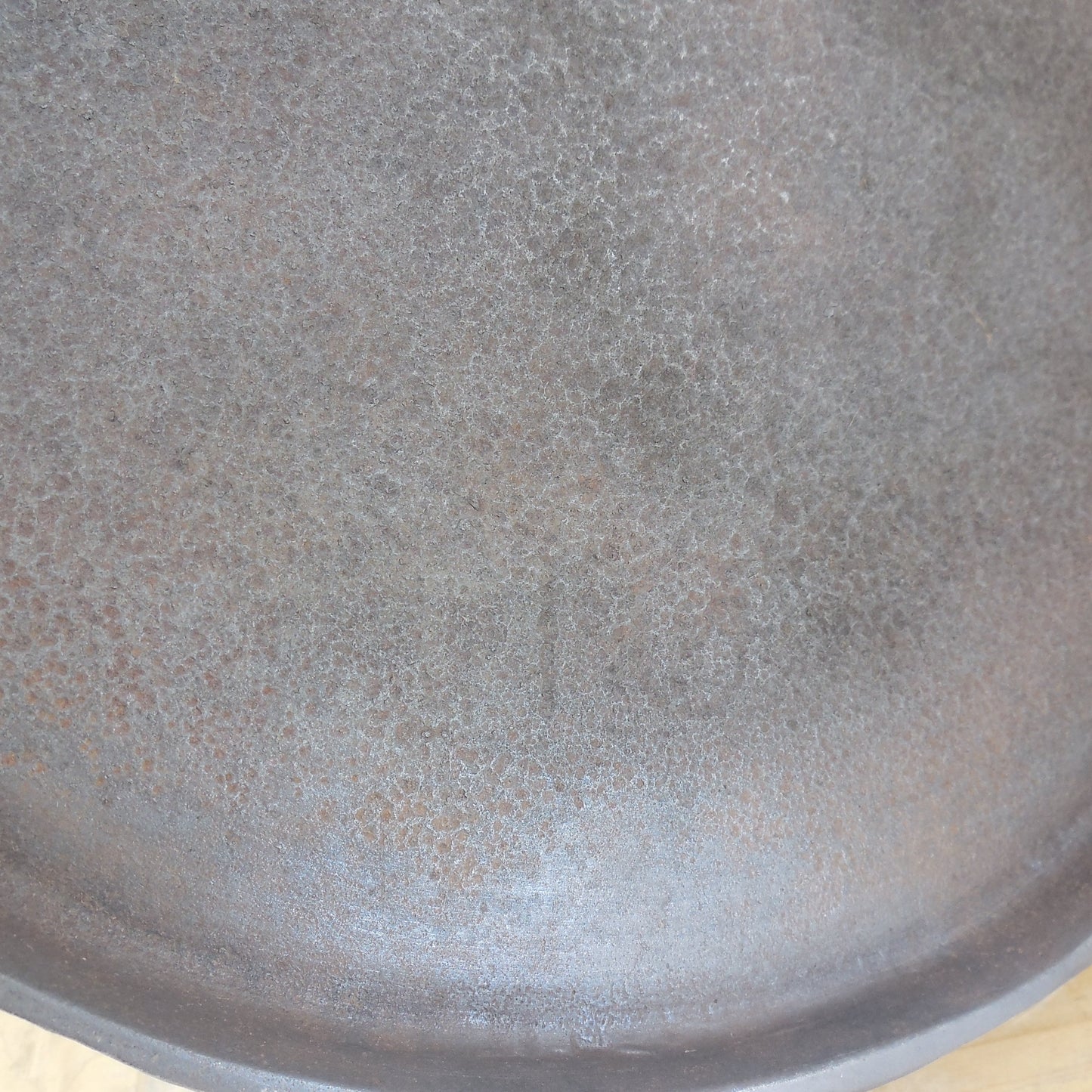 Favorite Piqua Ware #10 Round Cast Iron Griddle Rustic 11.75"