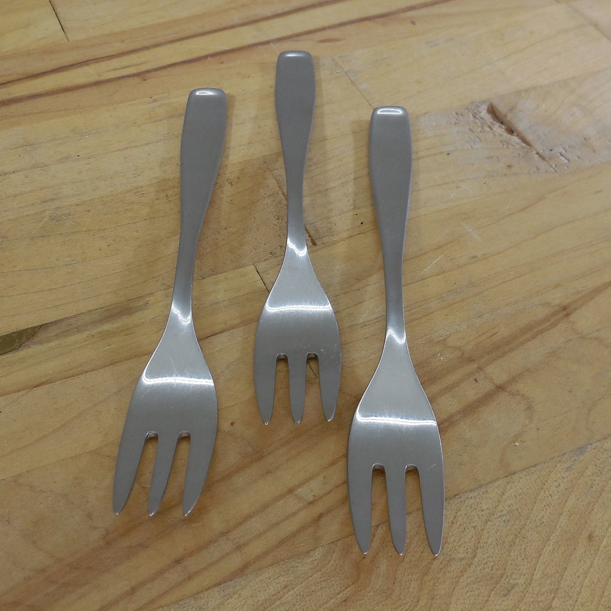 WMF Germany Older Line Cromargan Stainless Pastry Forks - 3 Set Used