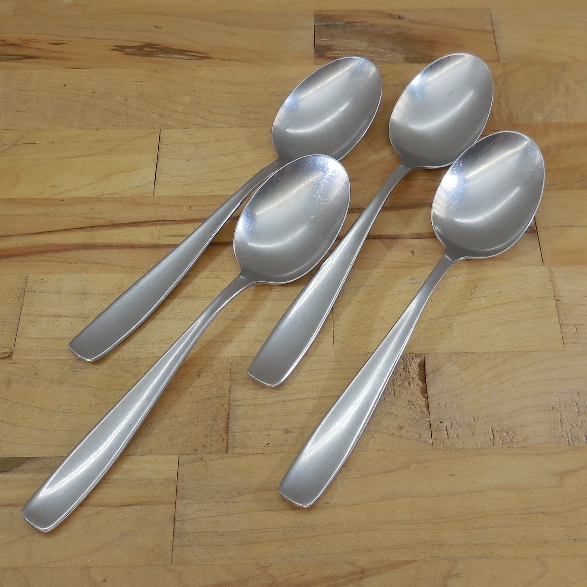WMF Germany Older Line Cromargan Stainless Place Oval Soup Spoons - 4 Set