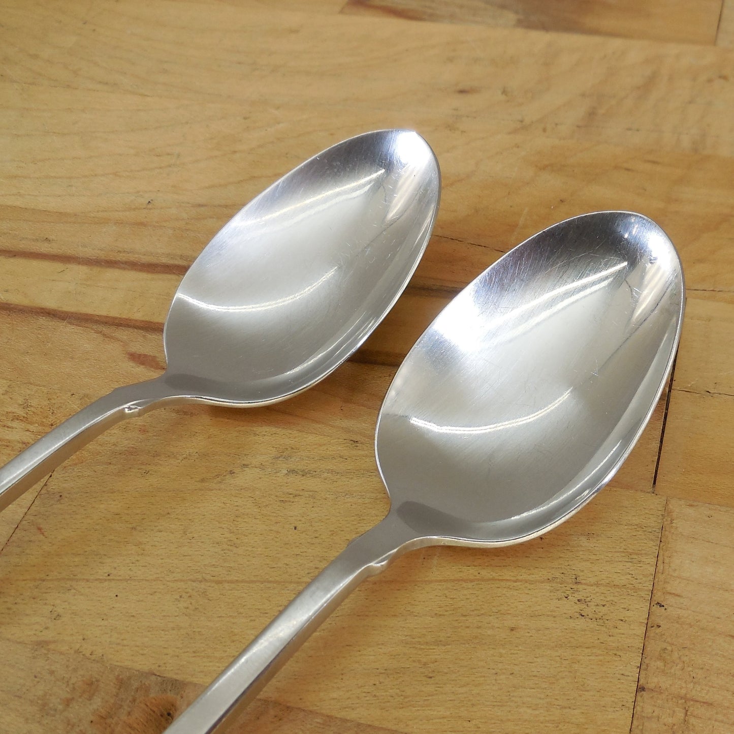 Oneida Heritage Cube American Colonial Stainless Flatware - 2 Place/Soup Spoons Vintage