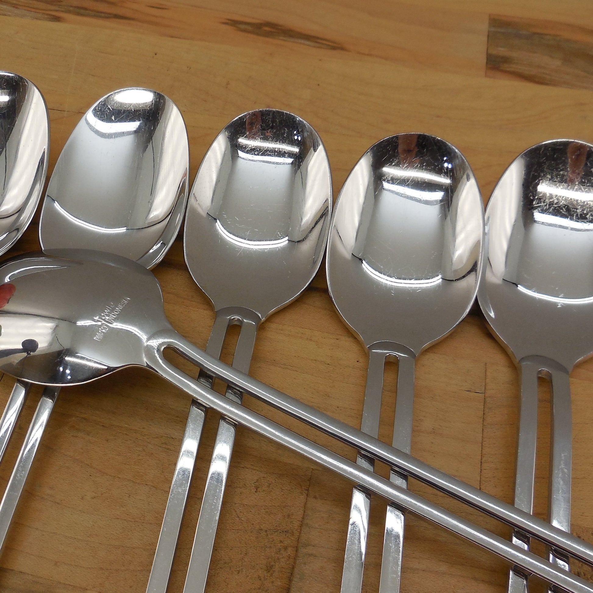 Towle Nordic Stainless Flatware - 6 Place/Soup Spoons Used