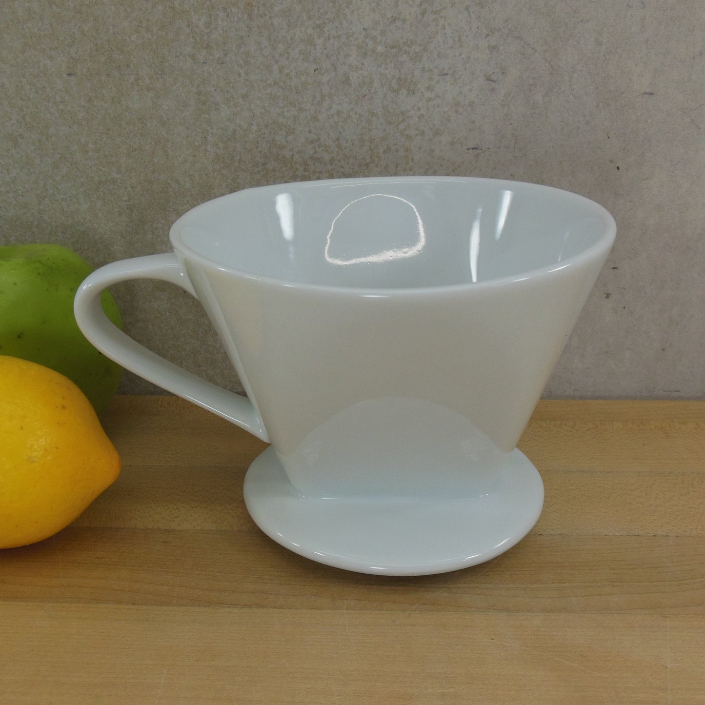 Unbranded White Porcelain Pour Over Coffee Maker Cone