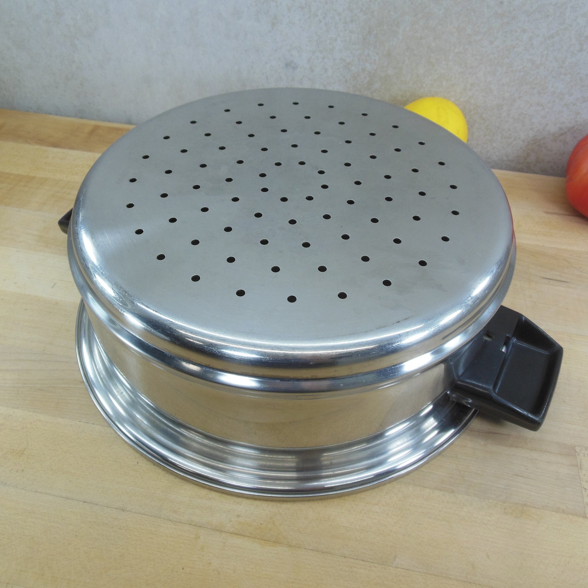 Cook-O-Matic Surgical Stainless Steamer Insert for Stock Pot Used