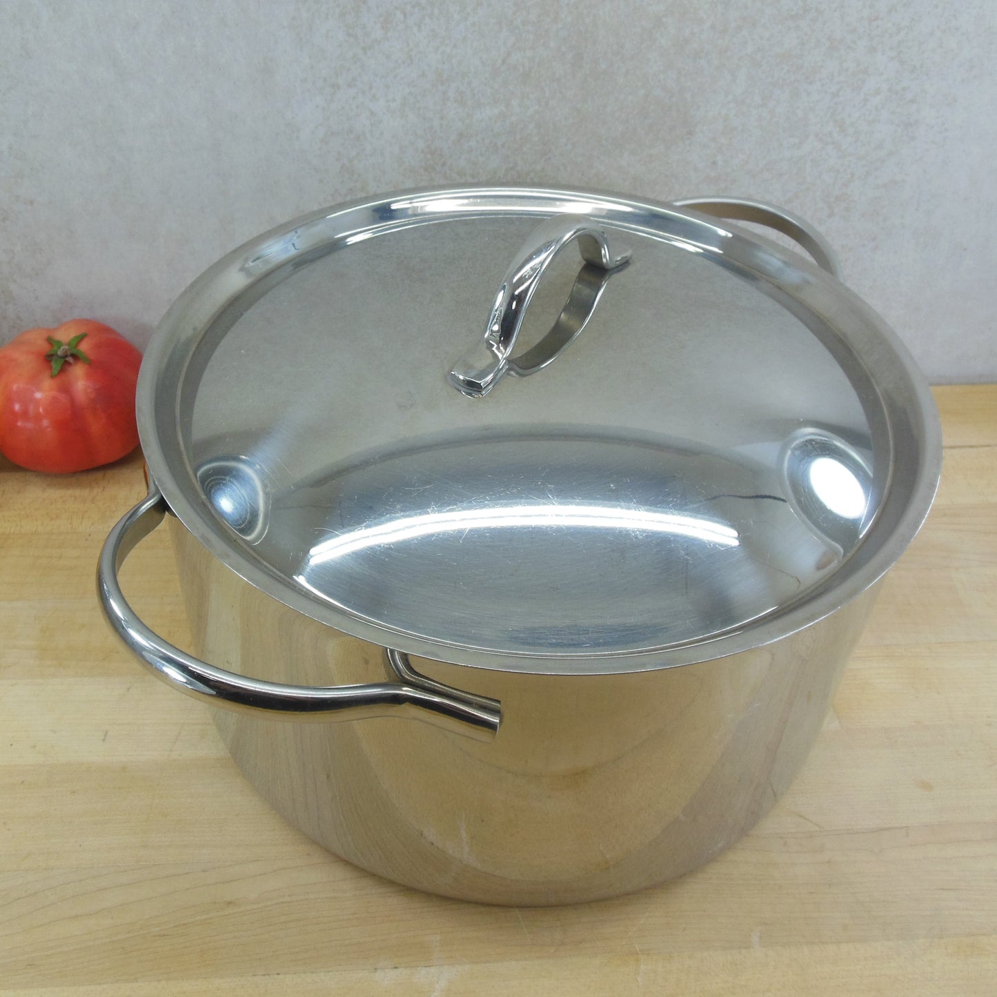 Revere Ware Pro-Line Stainless 8 Quart Stock Soup Pot Thailand Vintage