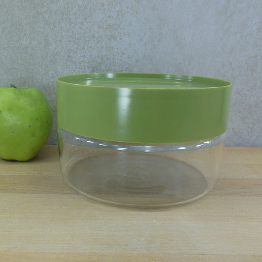 Pyrex Glass USA See-N-Store Canister Avocado Green