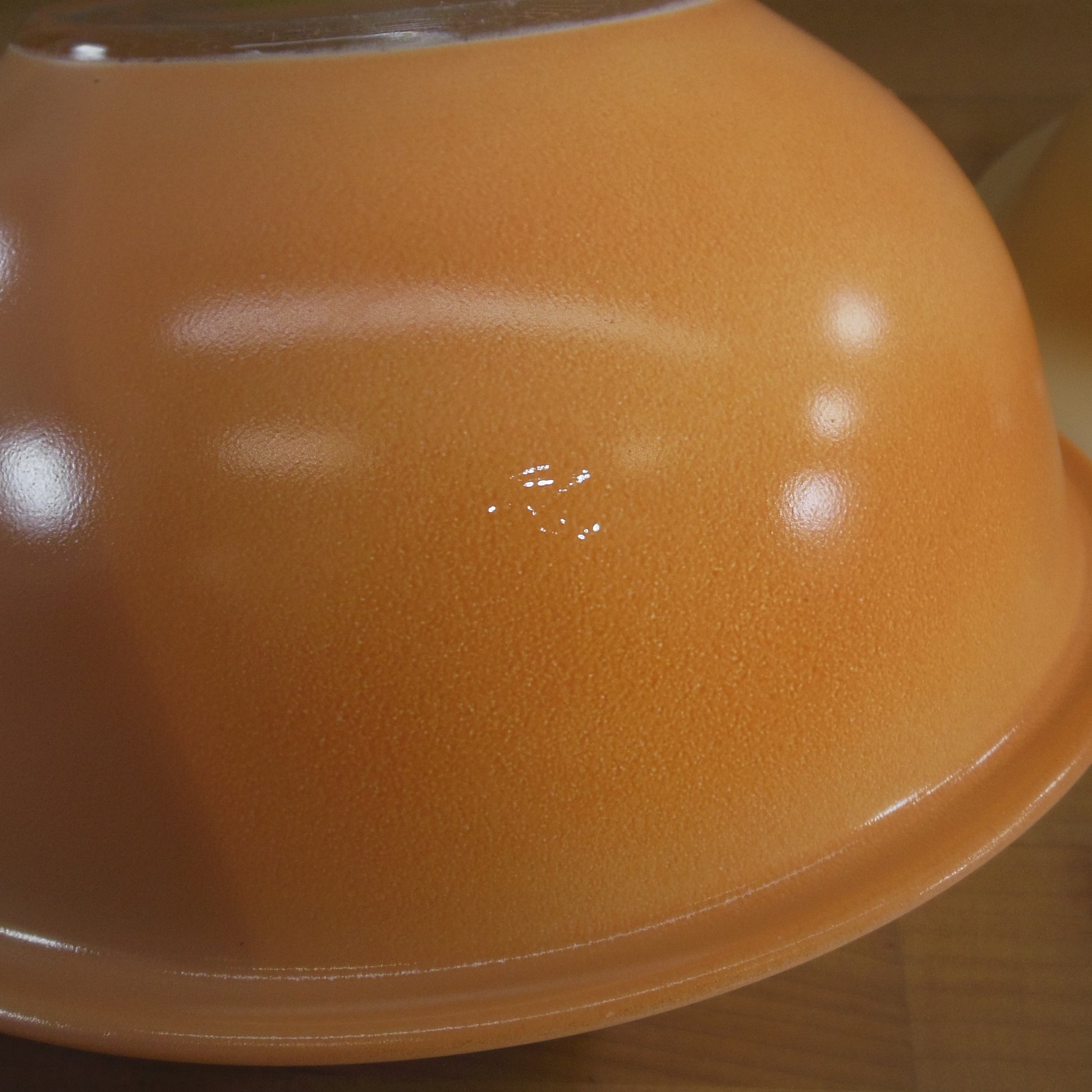 Pyrex Glass Autumn Rainbow Mixing Bowls Yellow Peach 322 323 used