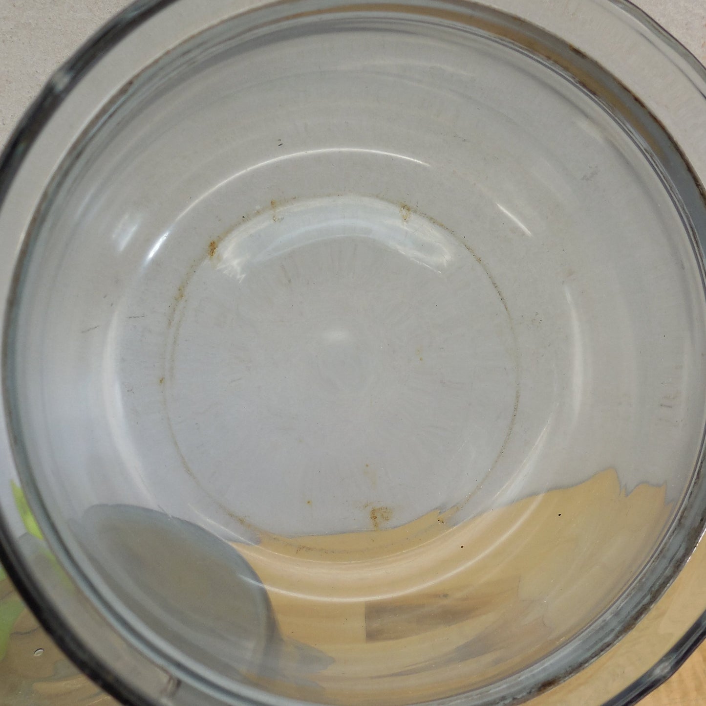 Pyrex Glass USA Early Blue Flameware Double Boiler - No Lid Unrestored Used
