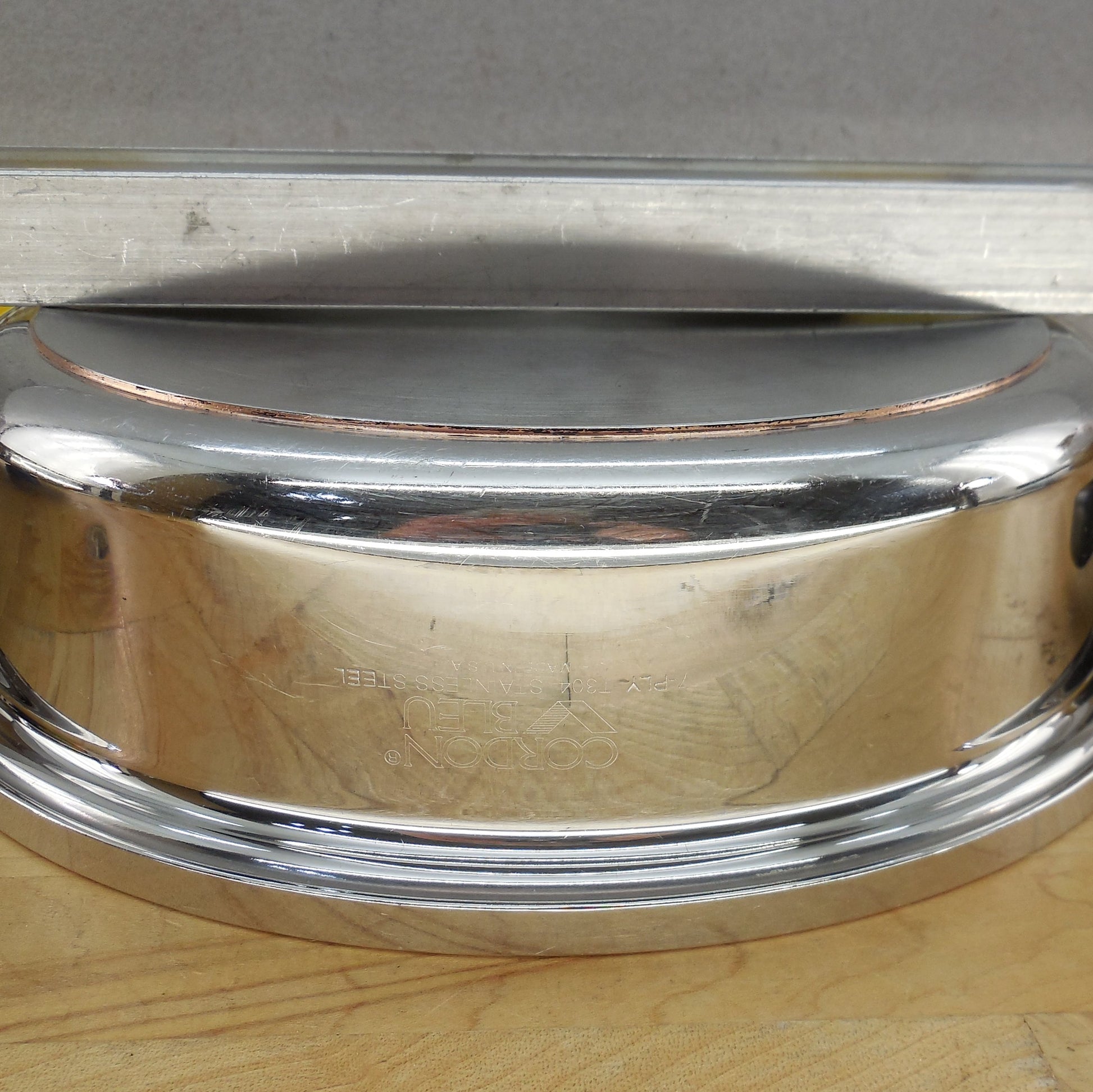Cordon Bleu USA 7 Ply T304 Stainless 3 Qt. 10" Saute Pan & Lid Cleaned