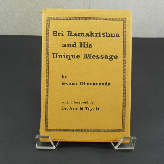 Swami Bhashyananda & Ranganathananda Signed Book - Sri Ramakrishna and His Message Ghanananda
