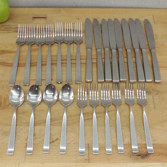 Retroneu Aspen Stainless Flatware Partial Set 26 Pieces Fork Spoon Knife