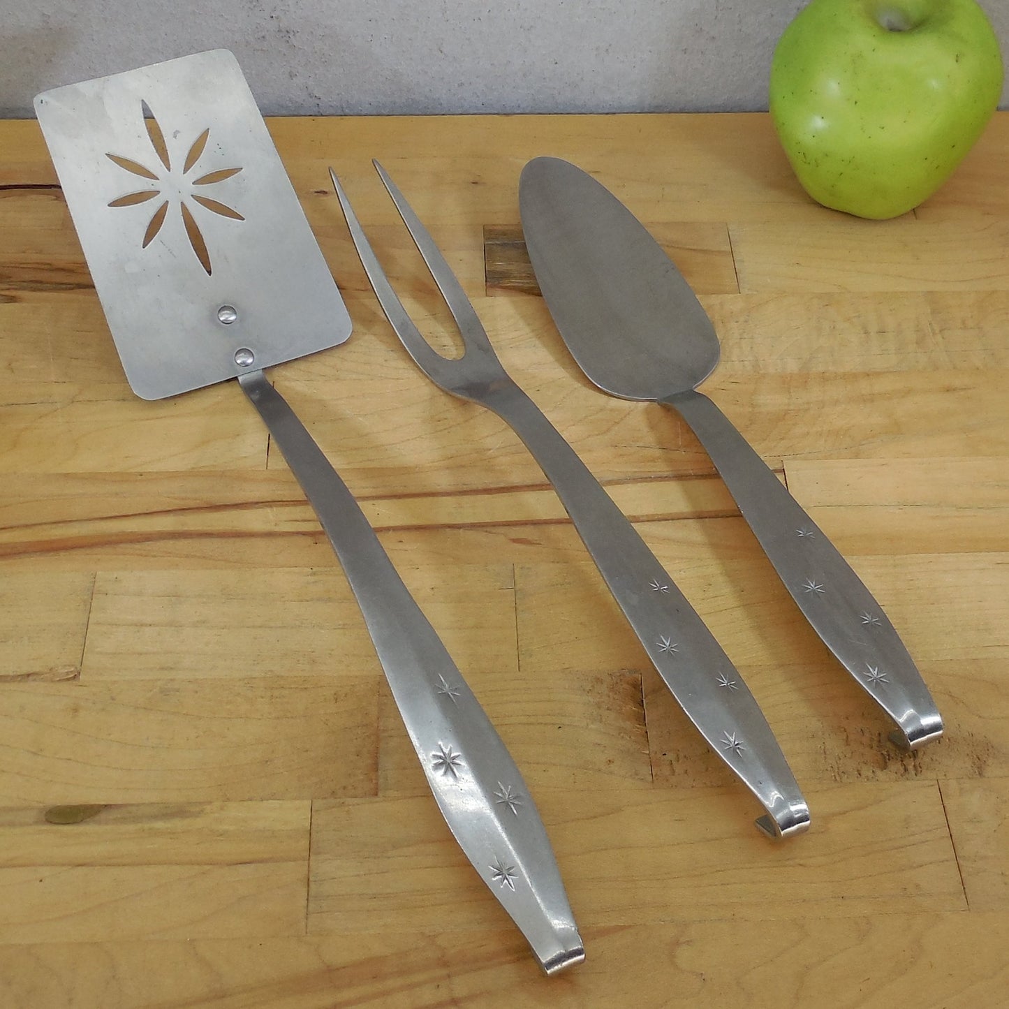 Regent Sheffield Atomic Starburst Stainless Spatula Fork Cake Server Hook