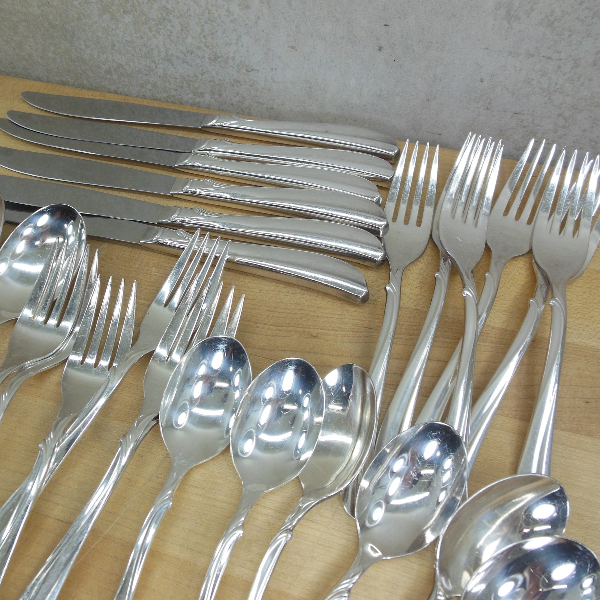 International Silver Kellogg's 1958 New Radiance Silverware - Service for 6 - 5 Piece Place Settings