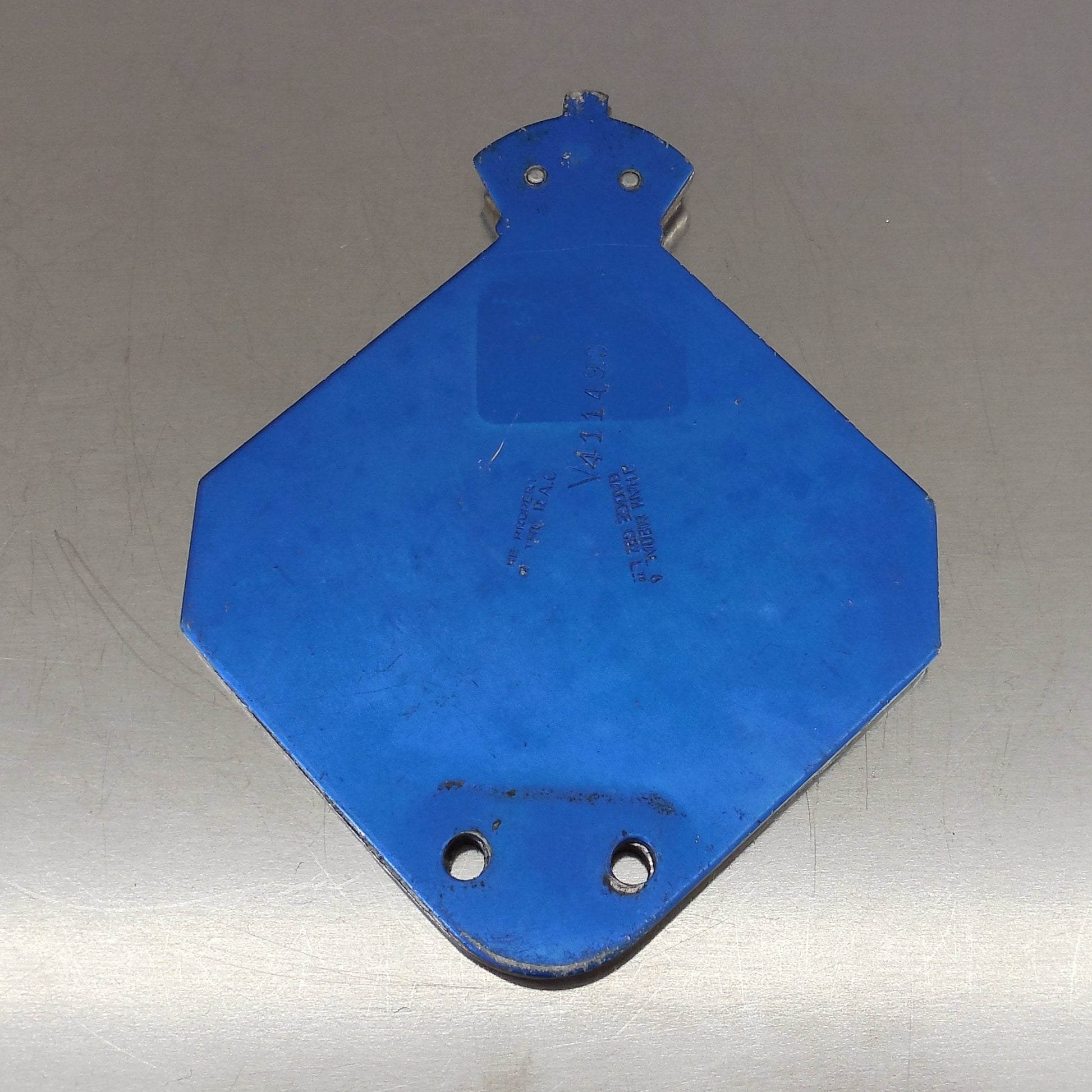Royal Auto Club RAC Metal Car Badge Emblem Blue Chrome Vintage