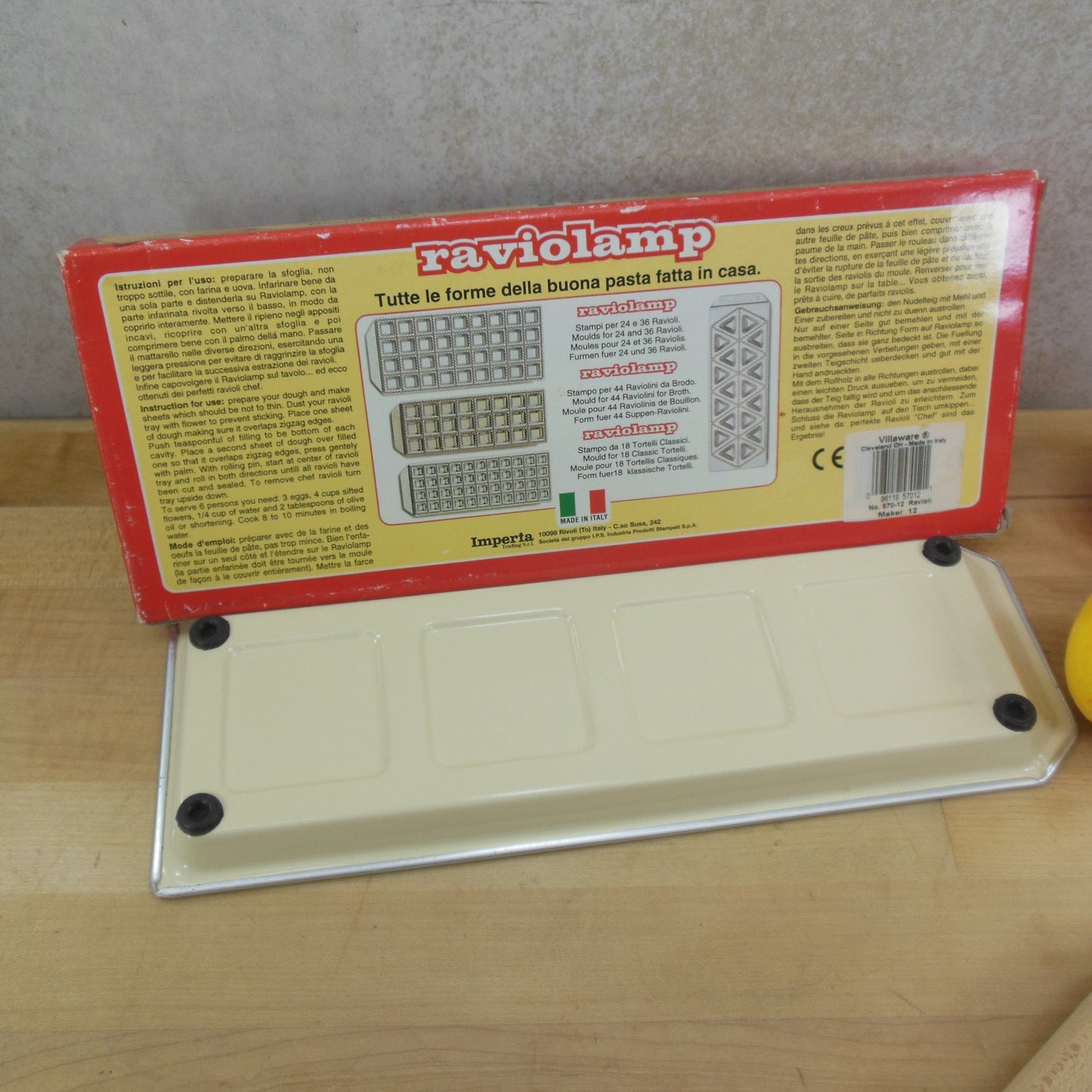 Imperia Italy Raviolamp Ravioli Chef Pasta Maker Mold & Roller Boxed used