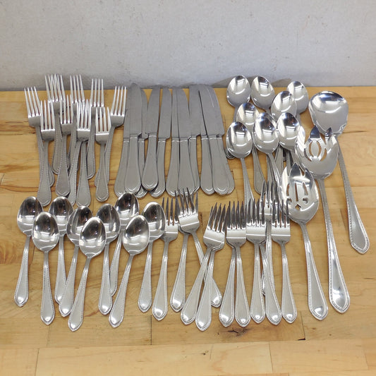 Reed & Barton Tradition Tanglewood 55 Lot Stainless Flatware Partial Set