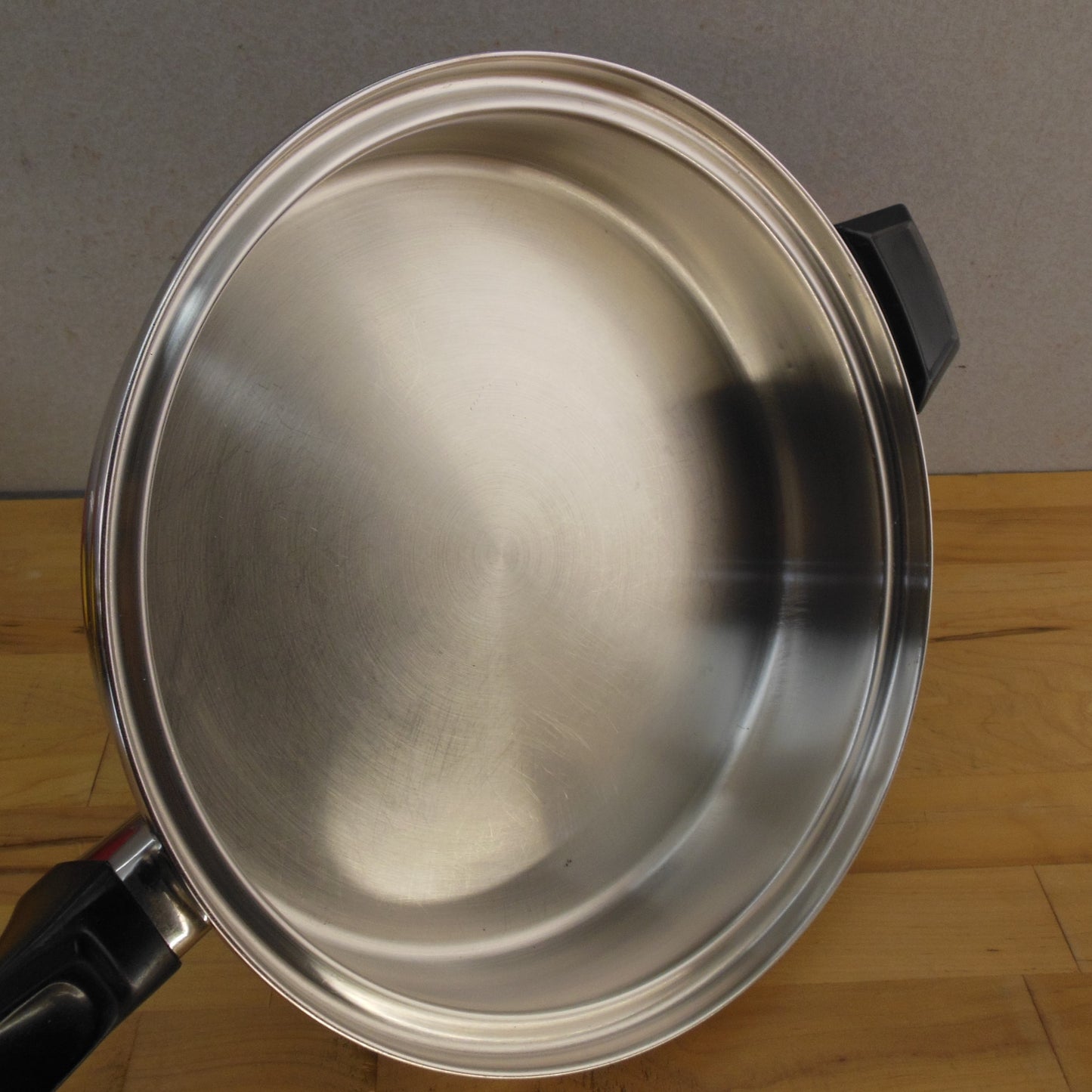 Royal Queen USA 304 Stainless 5 Ply Multi-Core 11" Skillet & Lid Used
