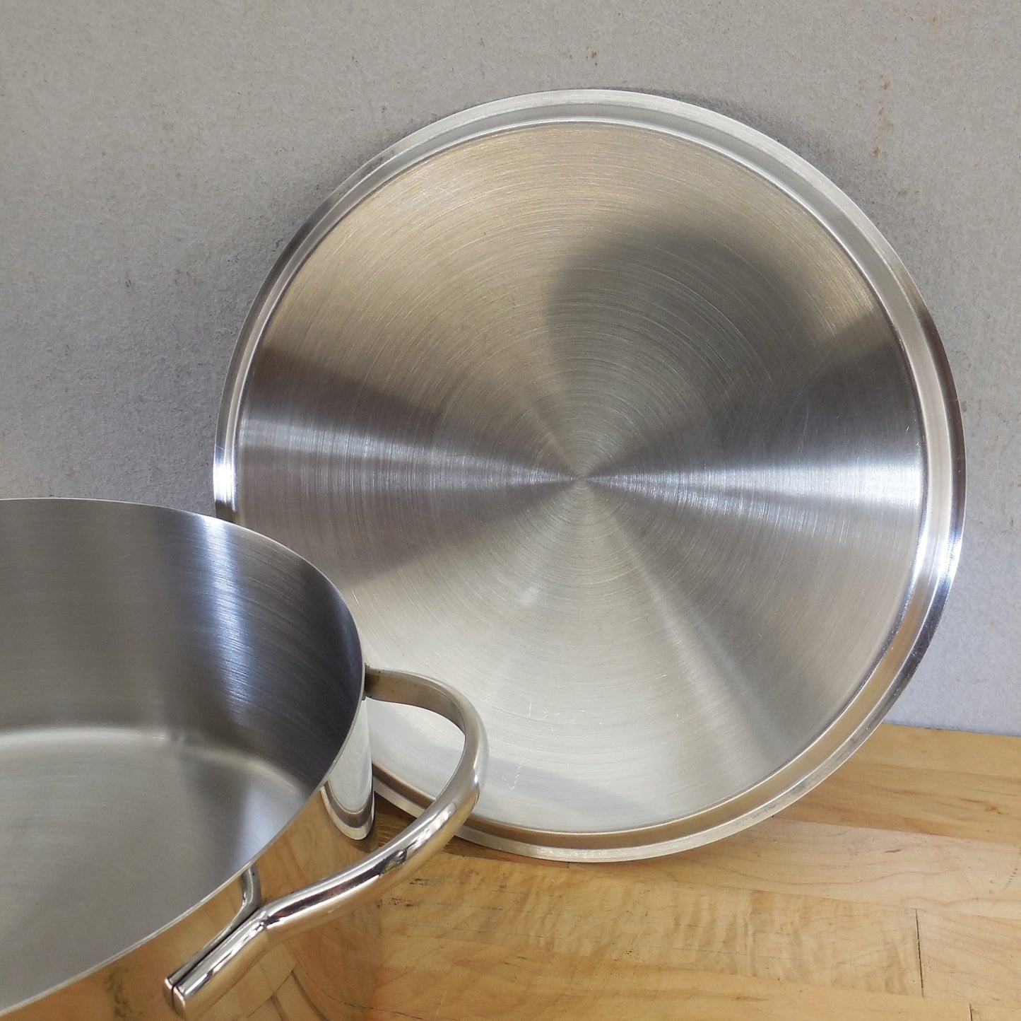 Revere Ware Pro-Line 6 Qt. Dutch Oven Stock Pot 6796 Stainless Restored Lid