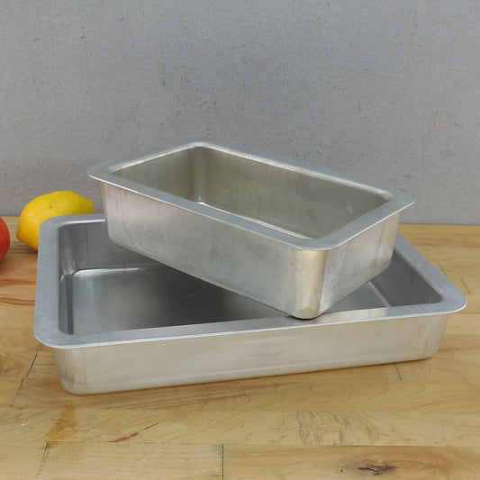 REMA USA 2 Insulated Aluminum Rectangular Baking Pans Loaf Cake