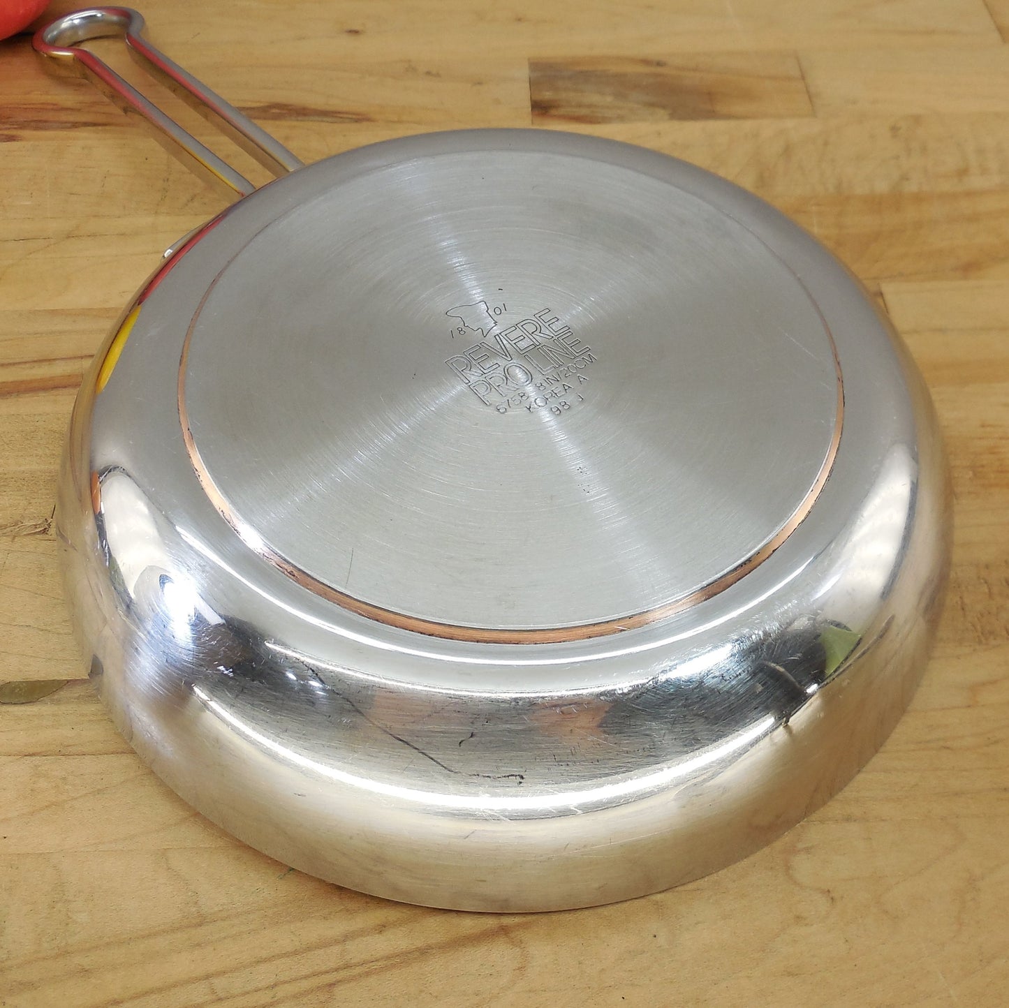 Revere Ware Pro-Line Stainless 8" Fry Pan Skillet 6758 Korea