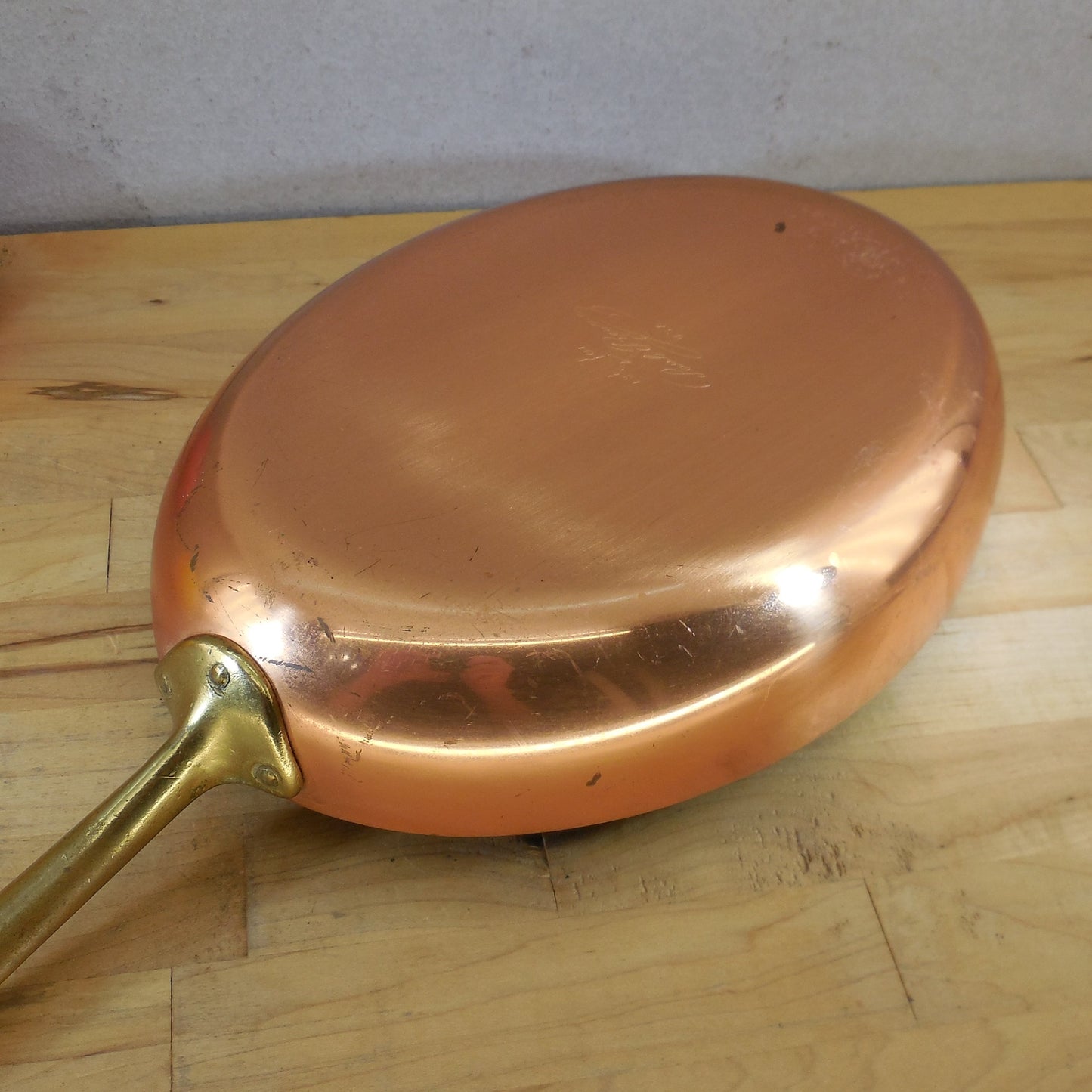 Revere Ware Limited Special Edition Copper Brass Oval Omelet Fish Pan Unused Vintage