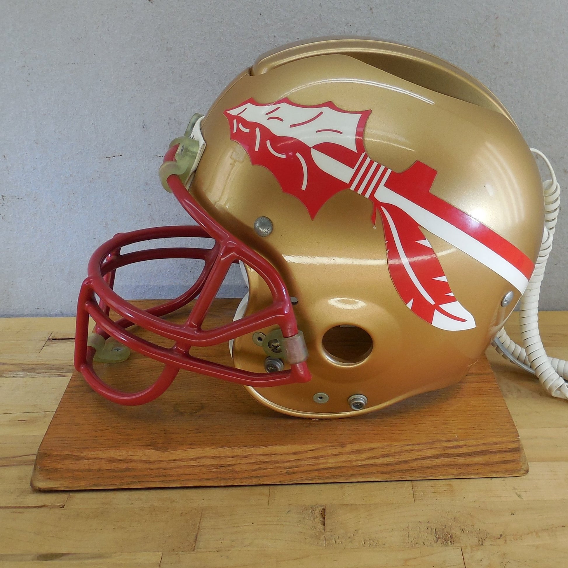 Riddell Nardi Vt. 1980's Telephone Helmet FSU Seminoles Florida State Univ.