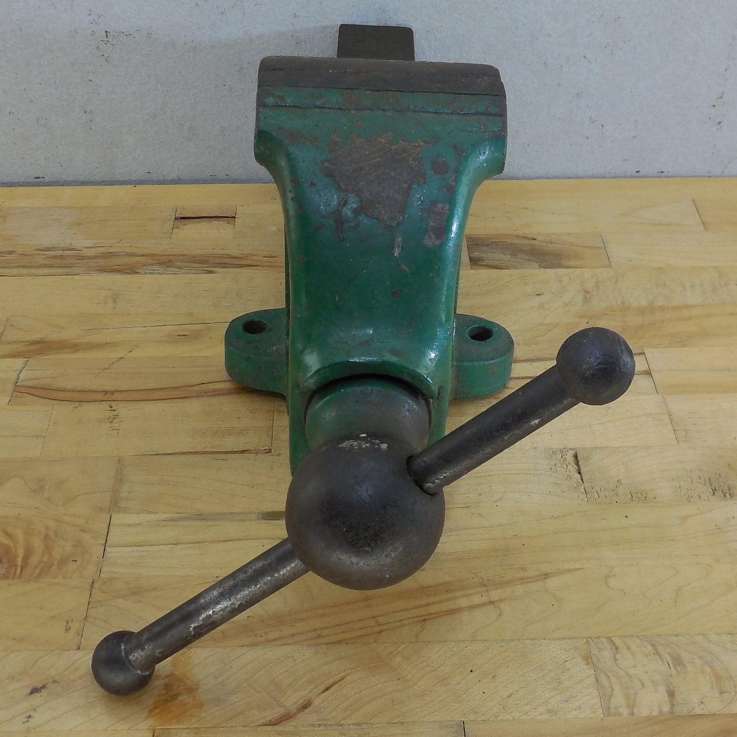Unbranded Rock Island? 4" Bench Vise 42 lbs. Green Stamped 278 192 X Vintage