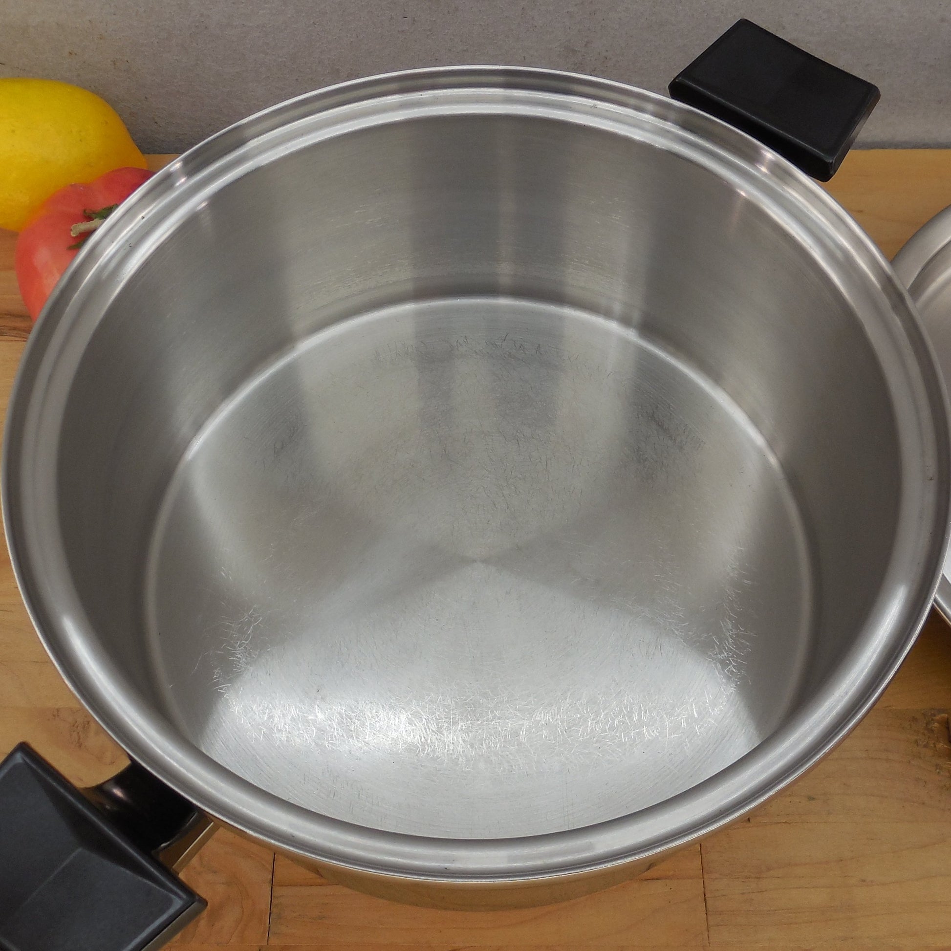 Royal Presitge West Bend 5 Quart Stock Pot 7 Ply SS Titanium Silver Alloy Copper Soup