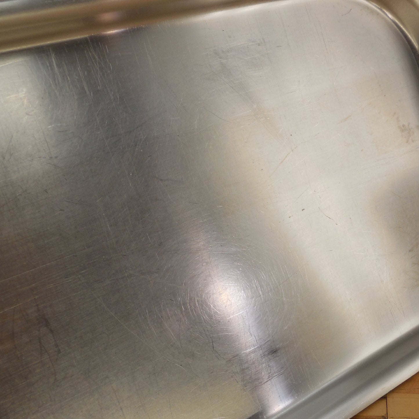 Unbranded Stainless Steel Tri-ply Aluminum Core Roasting Baking Pan Heavy Used
